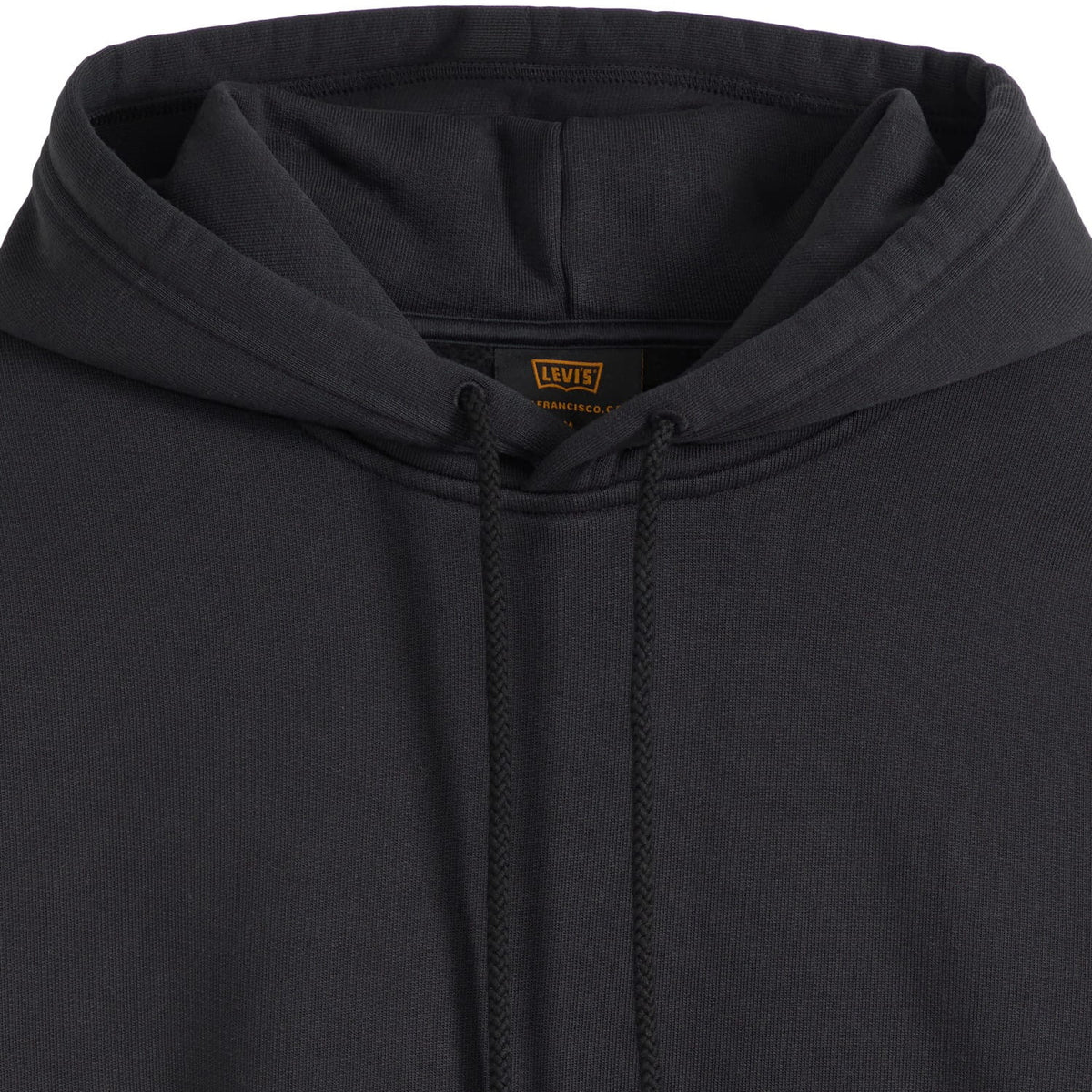 Levis Workwear Pullover Hoodie Jet Black Brushed Fleece - 0084Q-0000