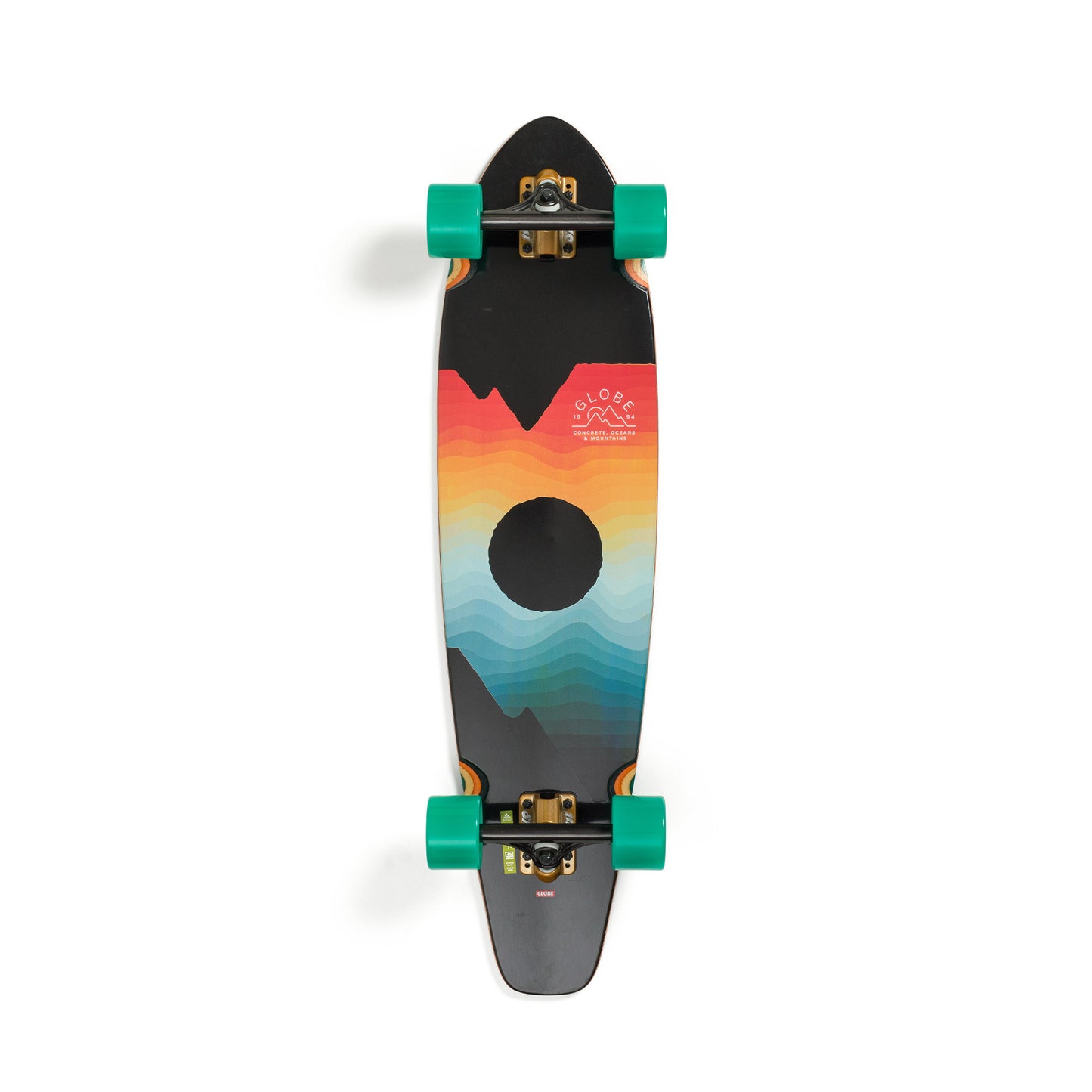 Globe Arcadia 35.875" Cruiserboard Black Maple/Chromeset