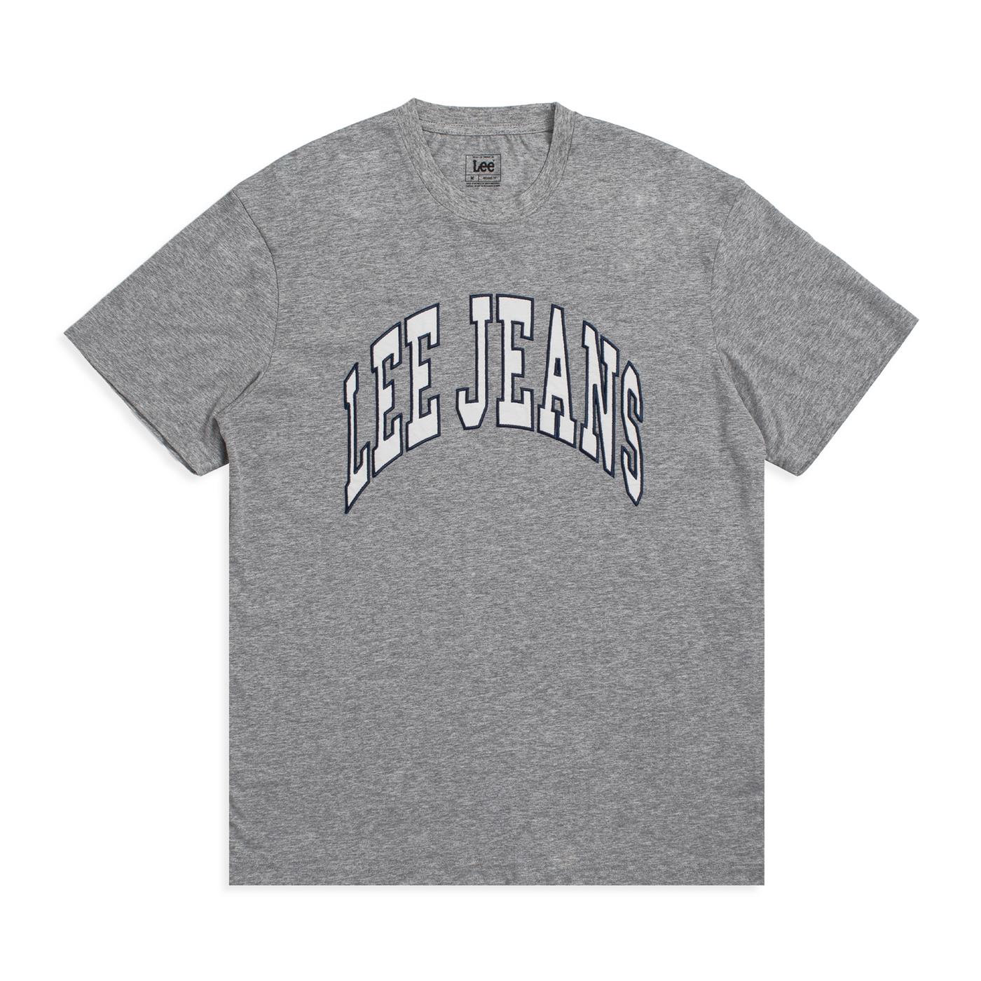 Lee Varsity Tee Sharp Grey Mele - 112341726