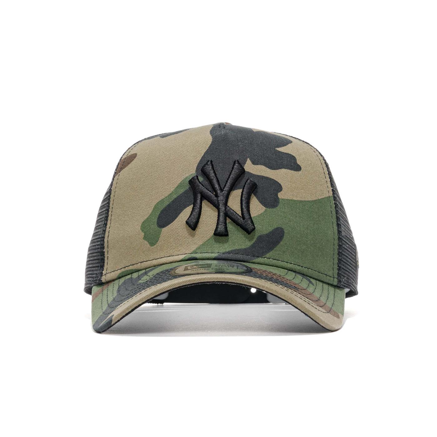 New Era Clean Trucker Ny Yankees Woodland Camo/Black - 11579473E