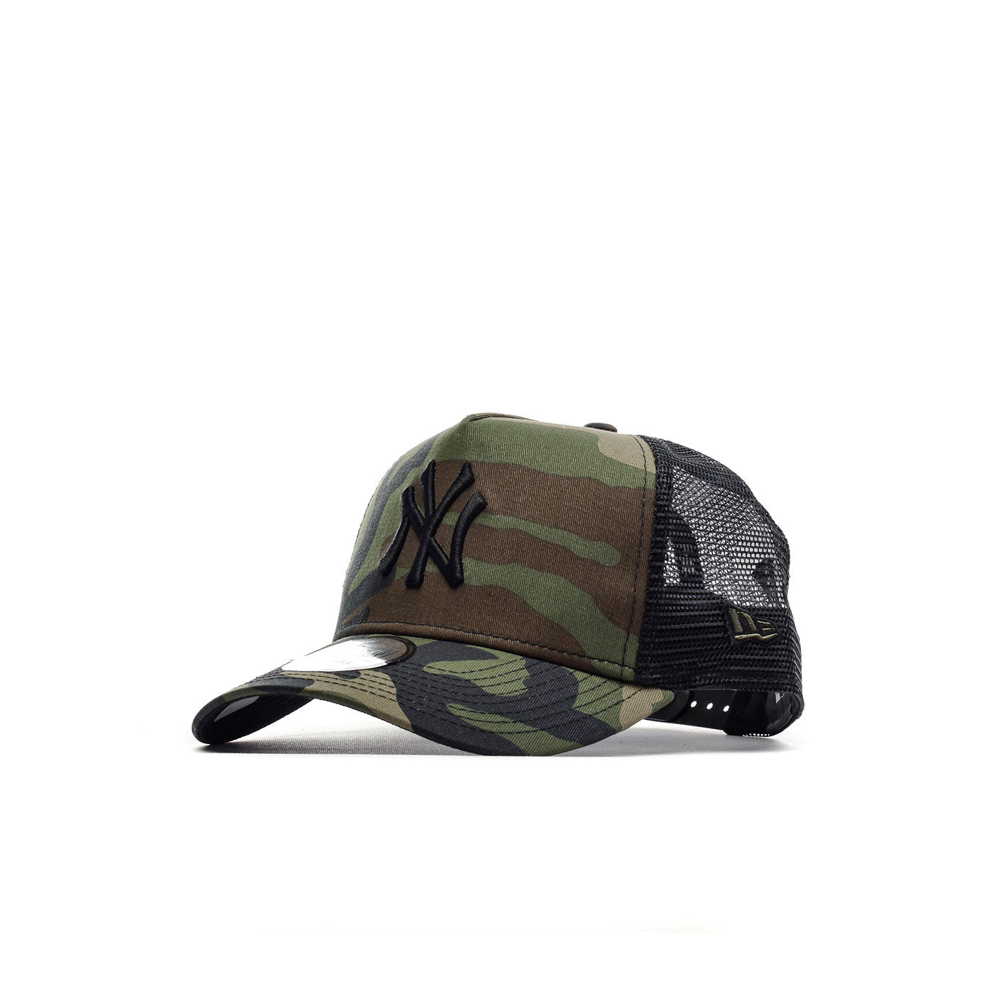 New Era Clean Trucker Ny Yankees Woodland Camo/Black - 11579473E