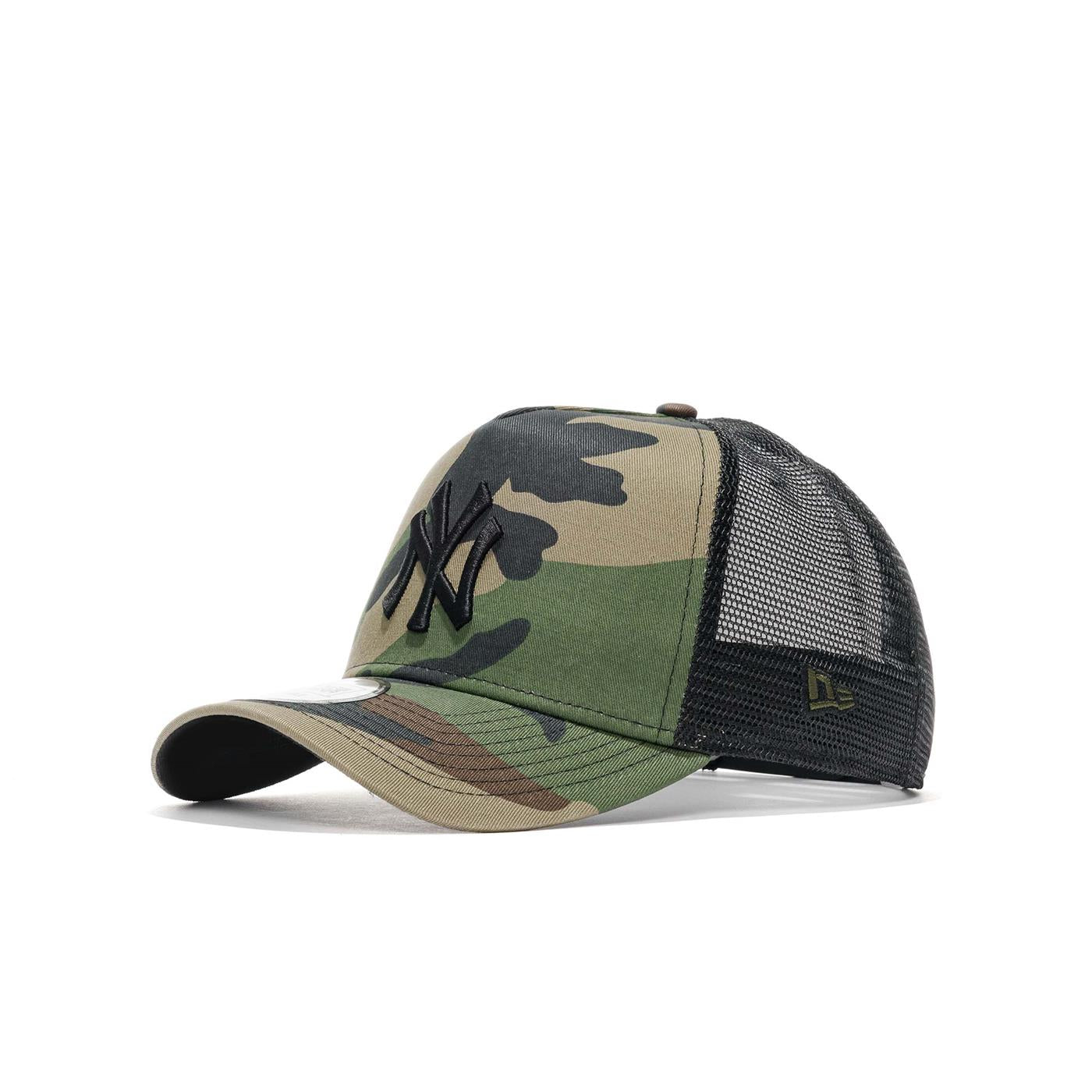 New Era Clean Trucker Ny Yankees Woodland Camo/Black - 11579473E