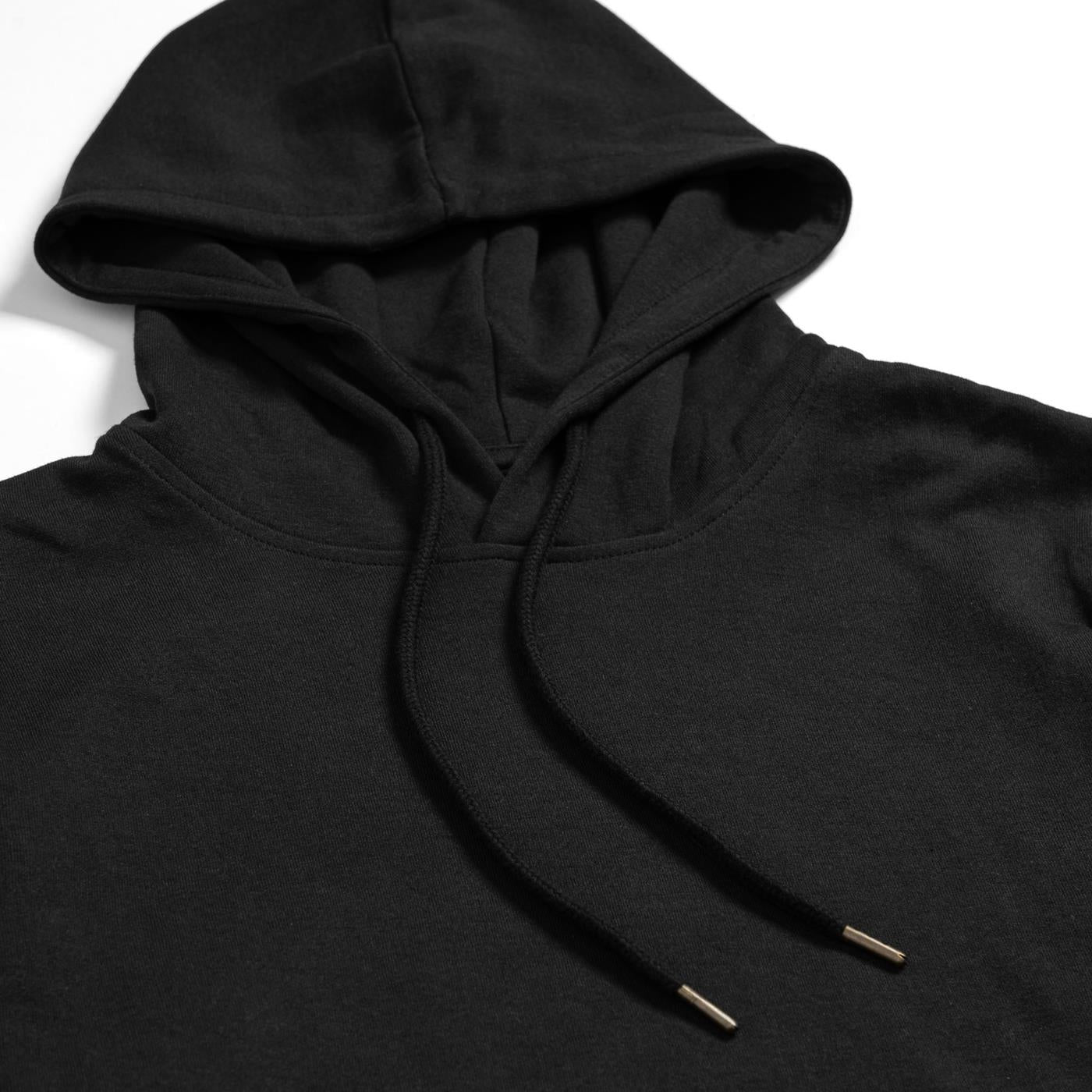Jack & Jones Basic Sweat Hood Black  - 12182537B