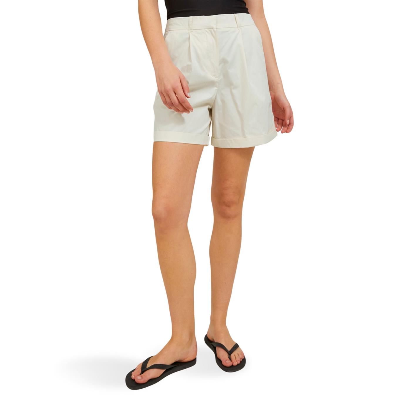 JJXX Vigga Rlx Wide HW Shorts Seedpearl - 12228693S