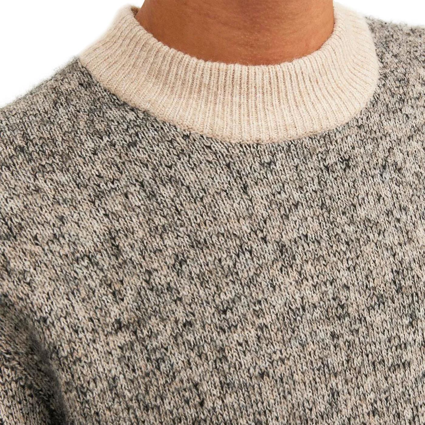 Jack & Jones Space Knit Mock Neck Peyote - 12239460P