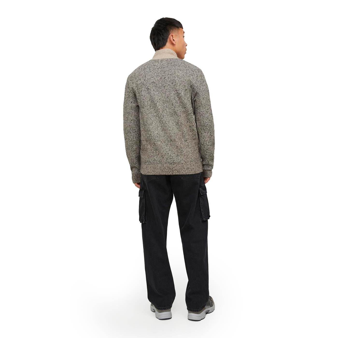 Jack & Jones Space Knit Half Zip Peyote  - 12250241P