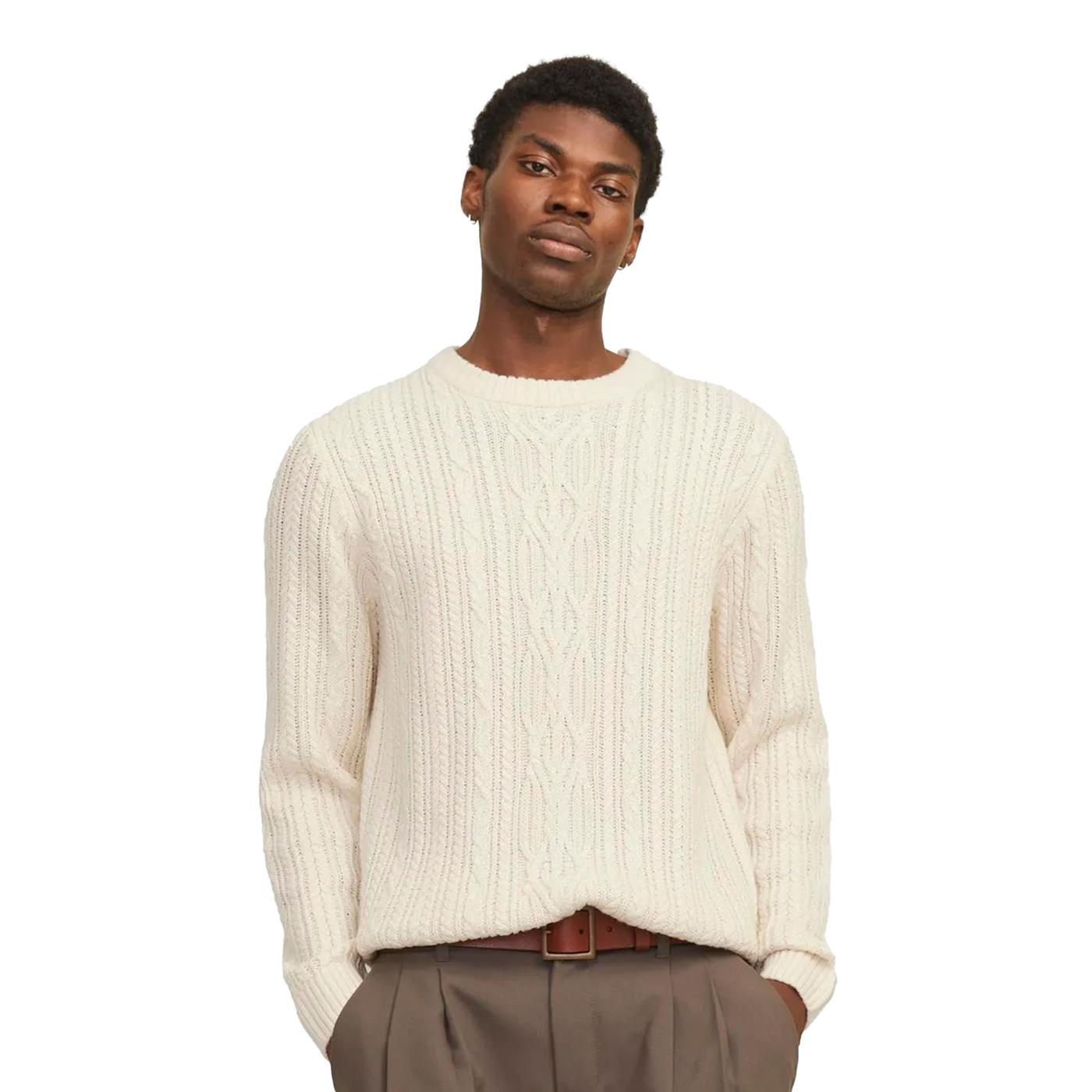 Jack & Jones BluDiogo Cable Knit Birch  - 12259700B