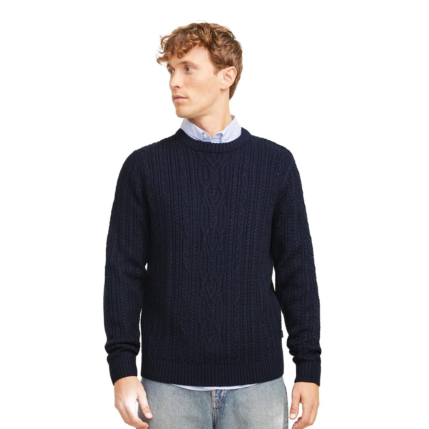 Jack & Jones BluDiogo Cable Knit Night Sky - 12259700NS