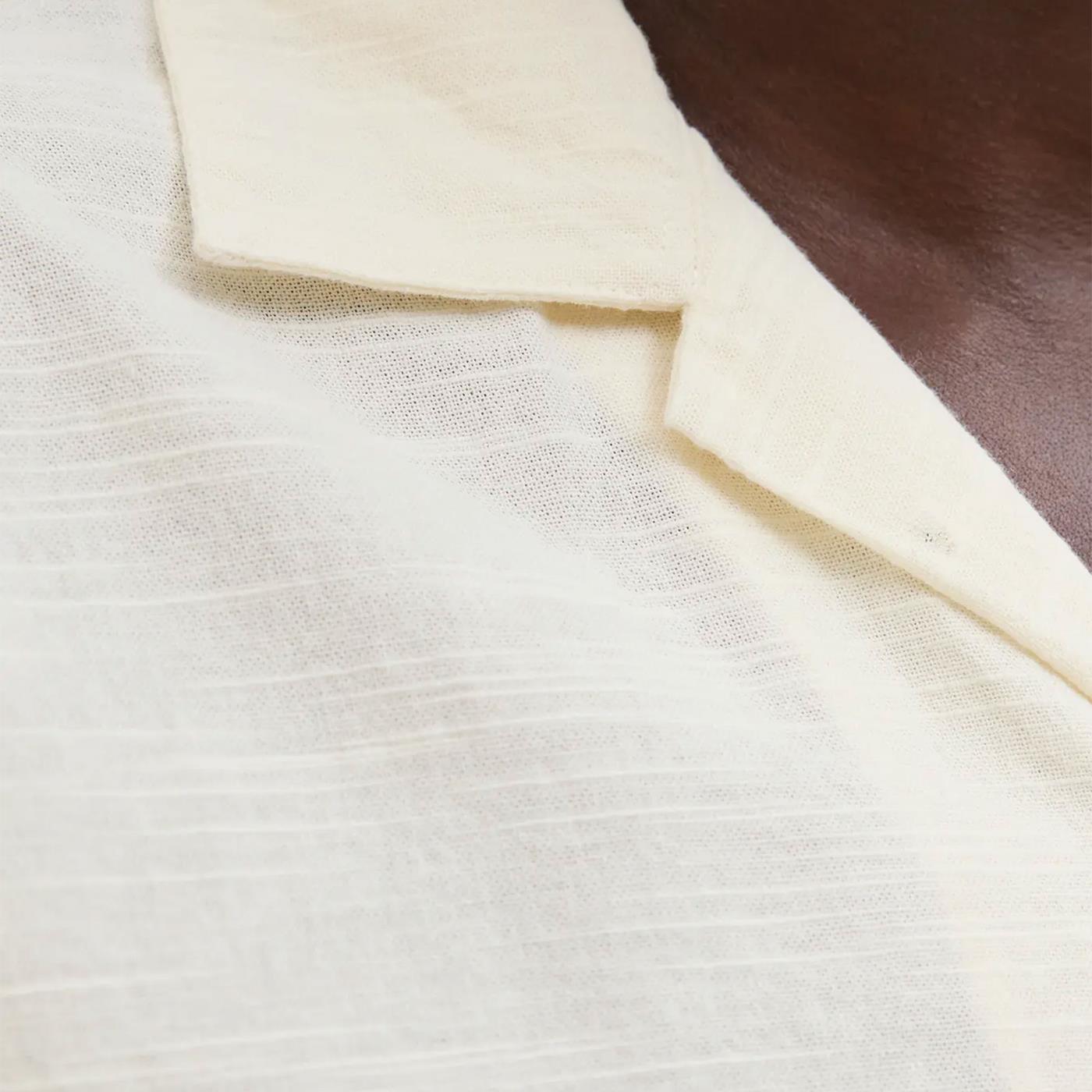 Jack & Jones Luke Retiro AOP Shirt SS Antique White - 12271108AW