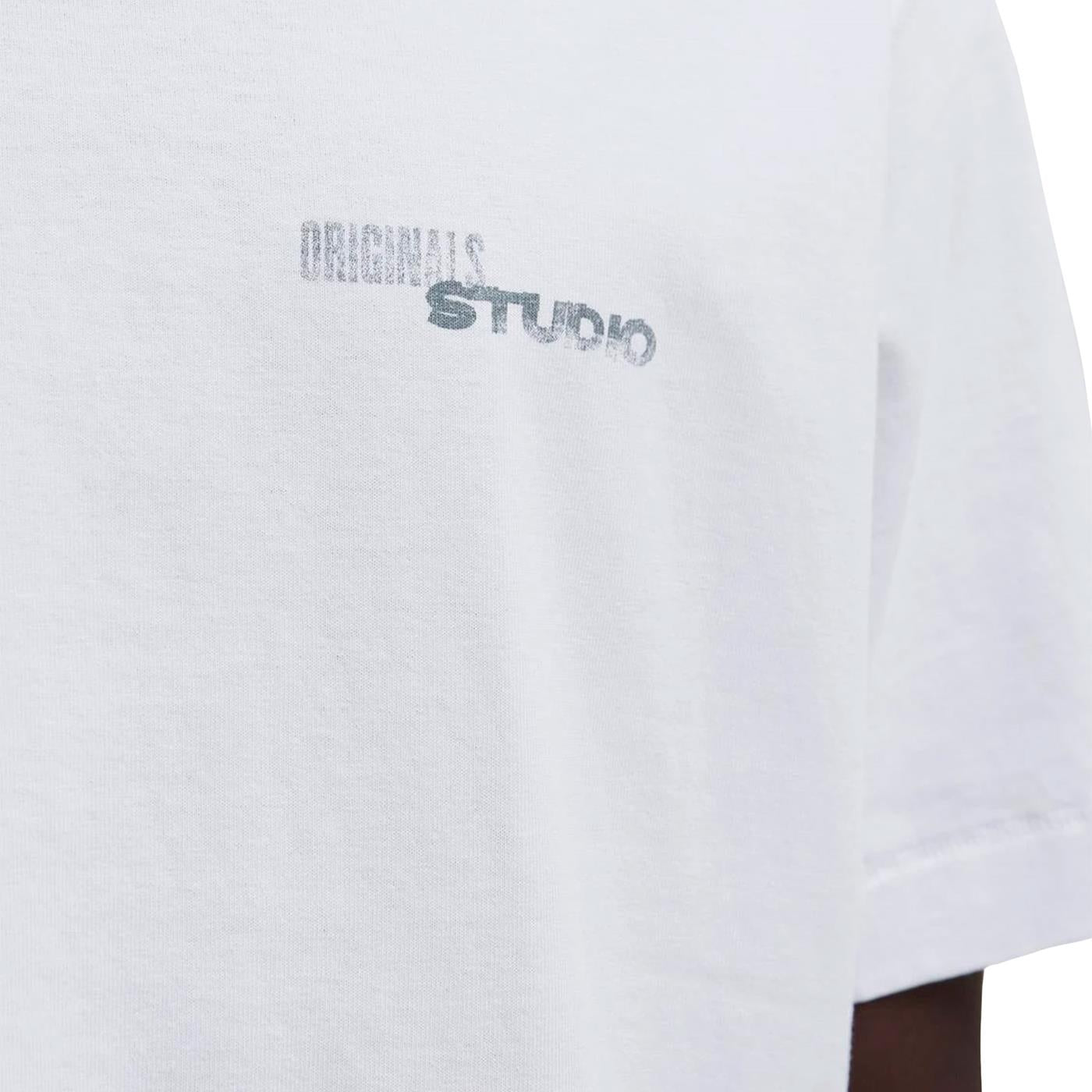 Jack & Jones Retiro Back Tee SS Crew Neck Bright White - 12273160BW