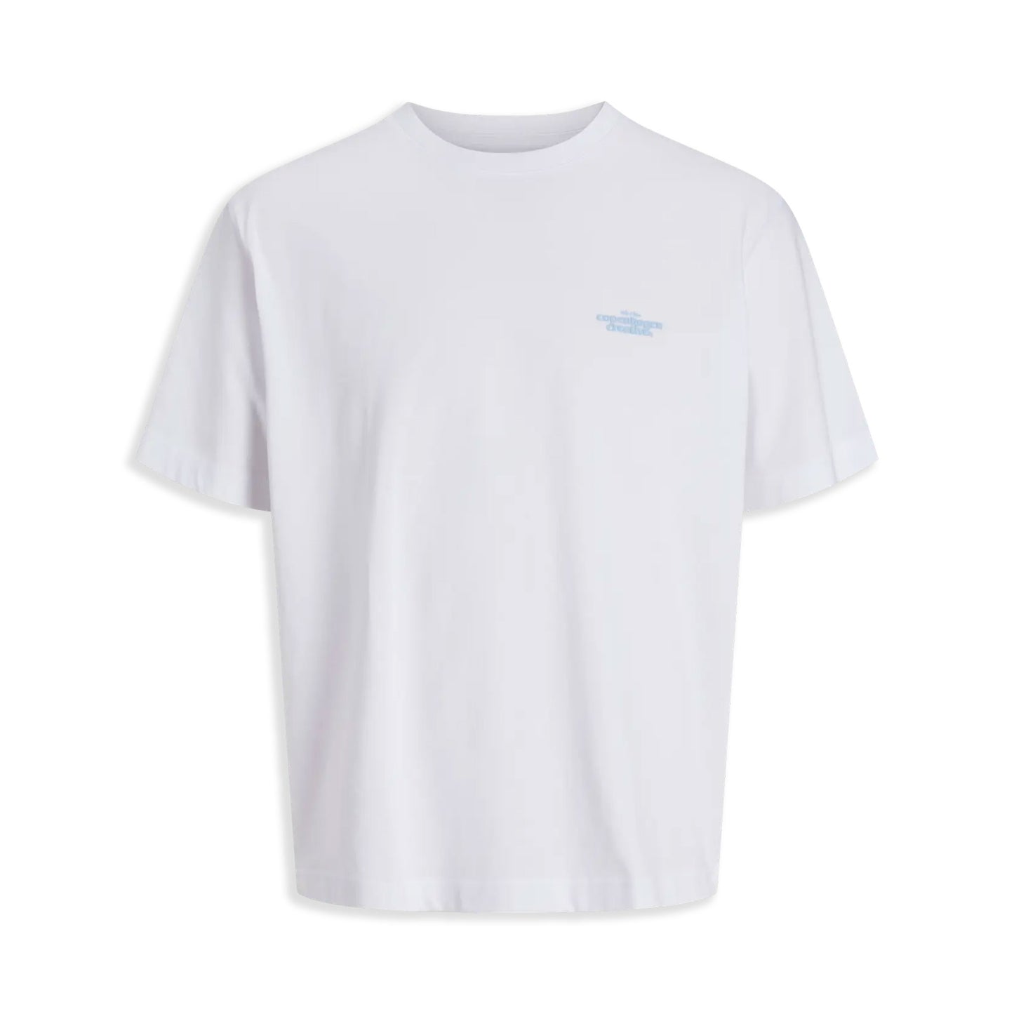 Jack & Jones Paros Abstract Tee SS Crew Neck Bright White - 12273385BW