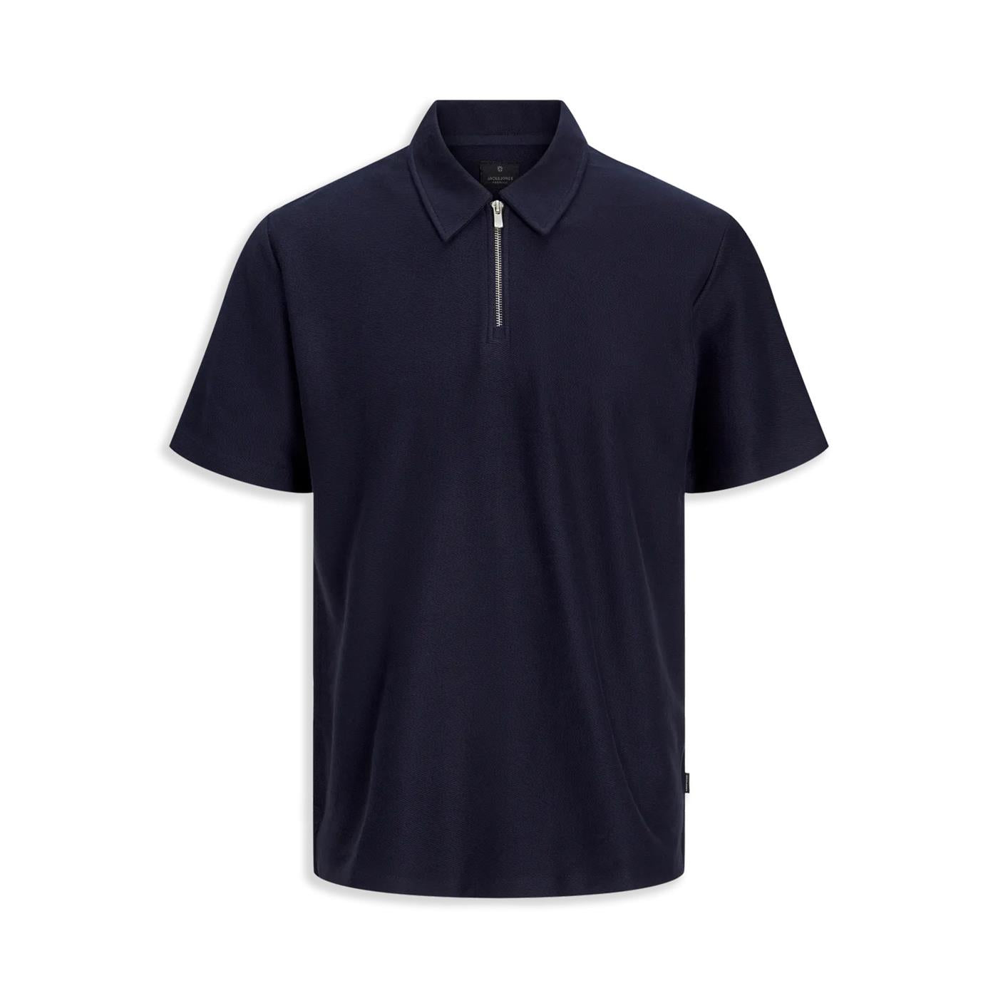 Jack & Jones Andrew SS Zip Polo Night Sky  - 12274108NS