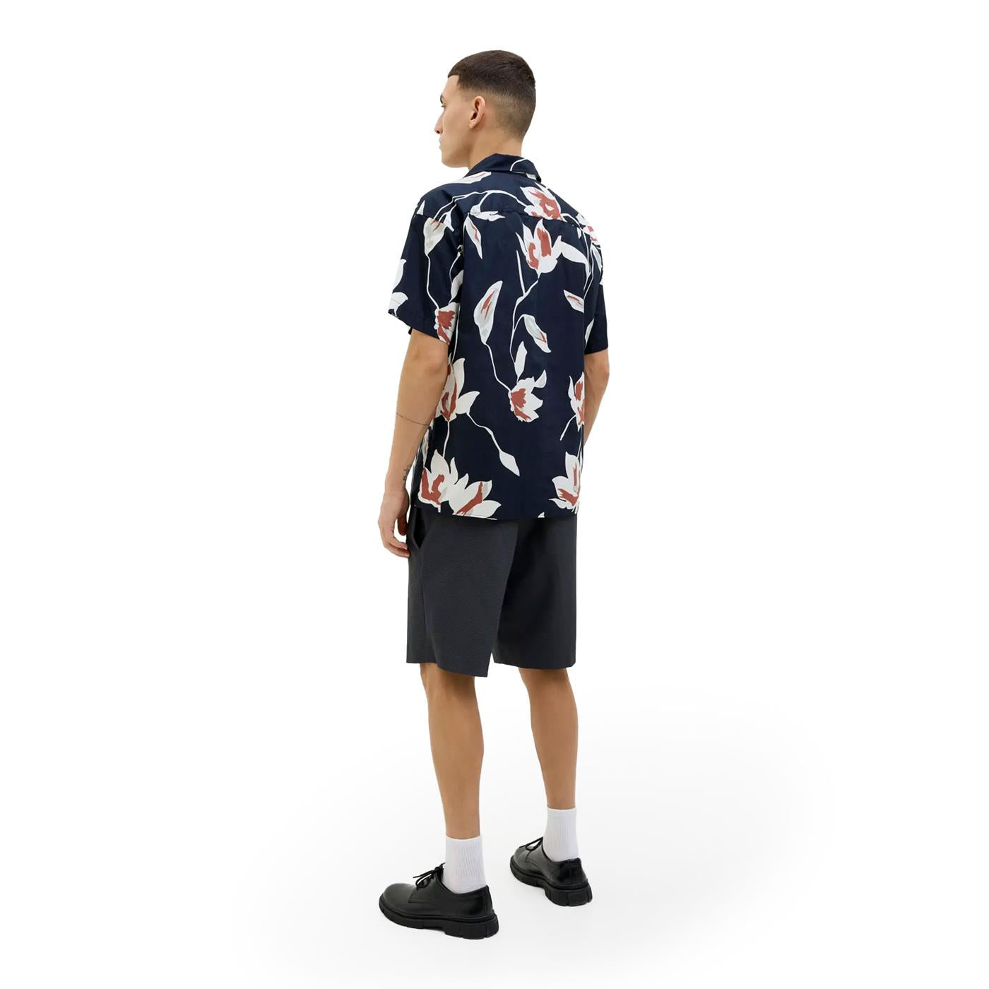 Jack & Jones Blapalermo Print Resort S/S Shirt Night Sky - 12274927NS