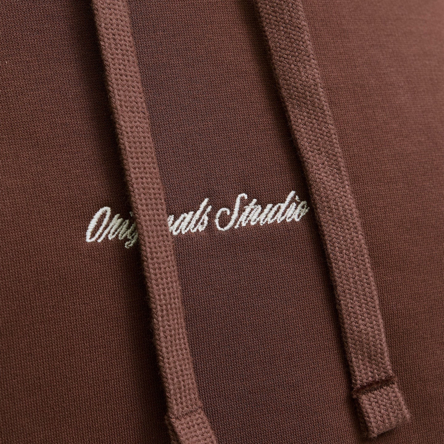 Jack & Jones Norrebro Emb Sweat Hood Deep Mahogany - 12282861DM