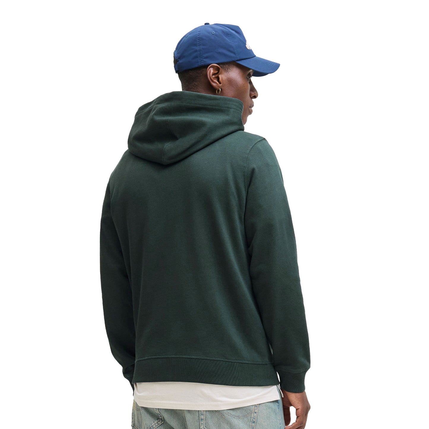 Jack & Jones Norrebro Emb Sweat Hood Forest River - 12282861FR