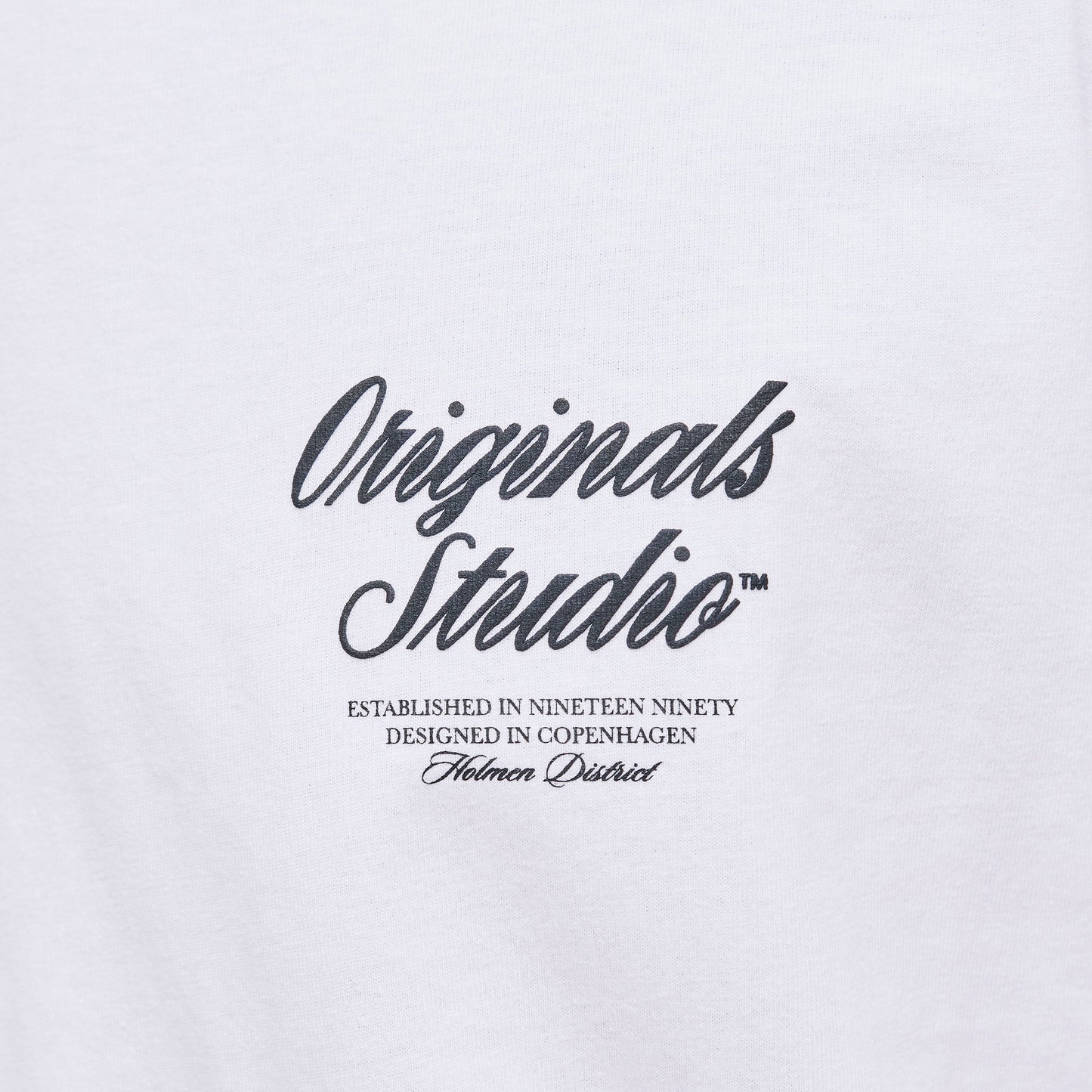 Jack & Jones Norrebro Typo Tee SS Crew Neck Bright White