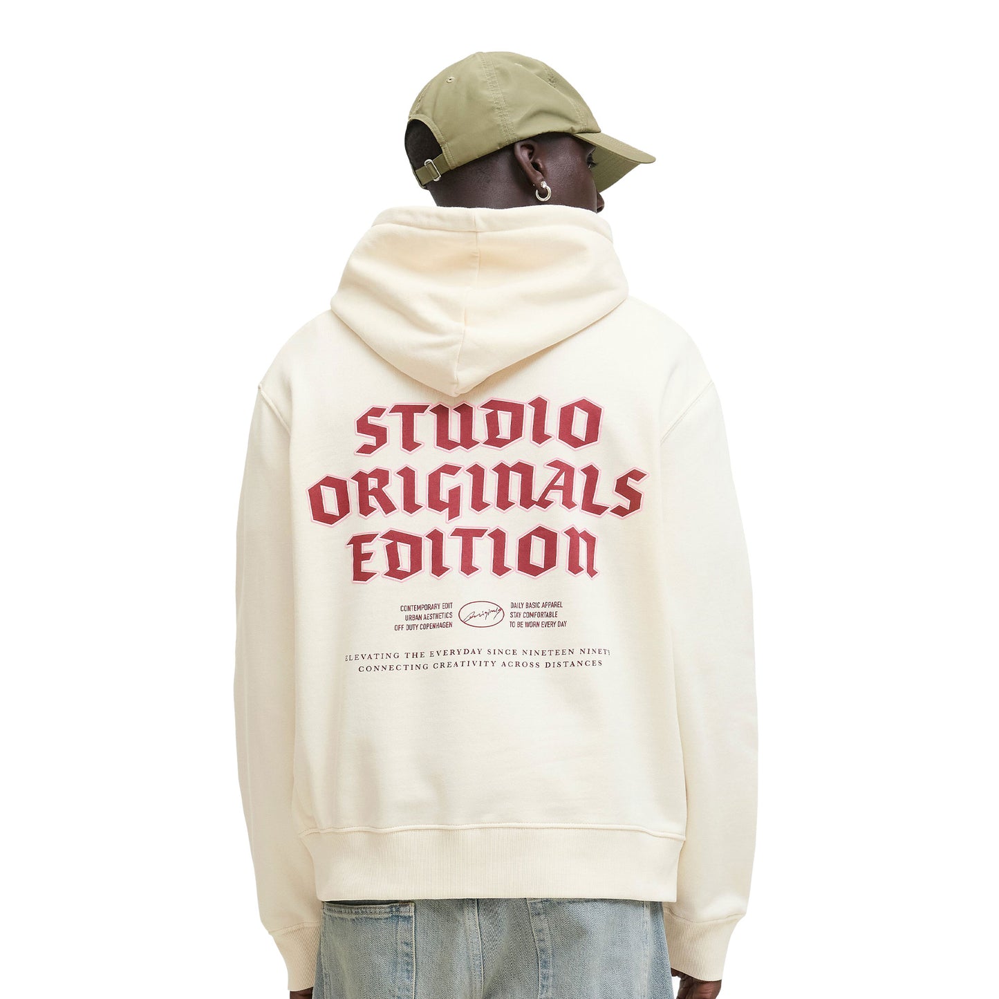Jack & Jones Meadows Sweat Hood Antique White - 12283868AW