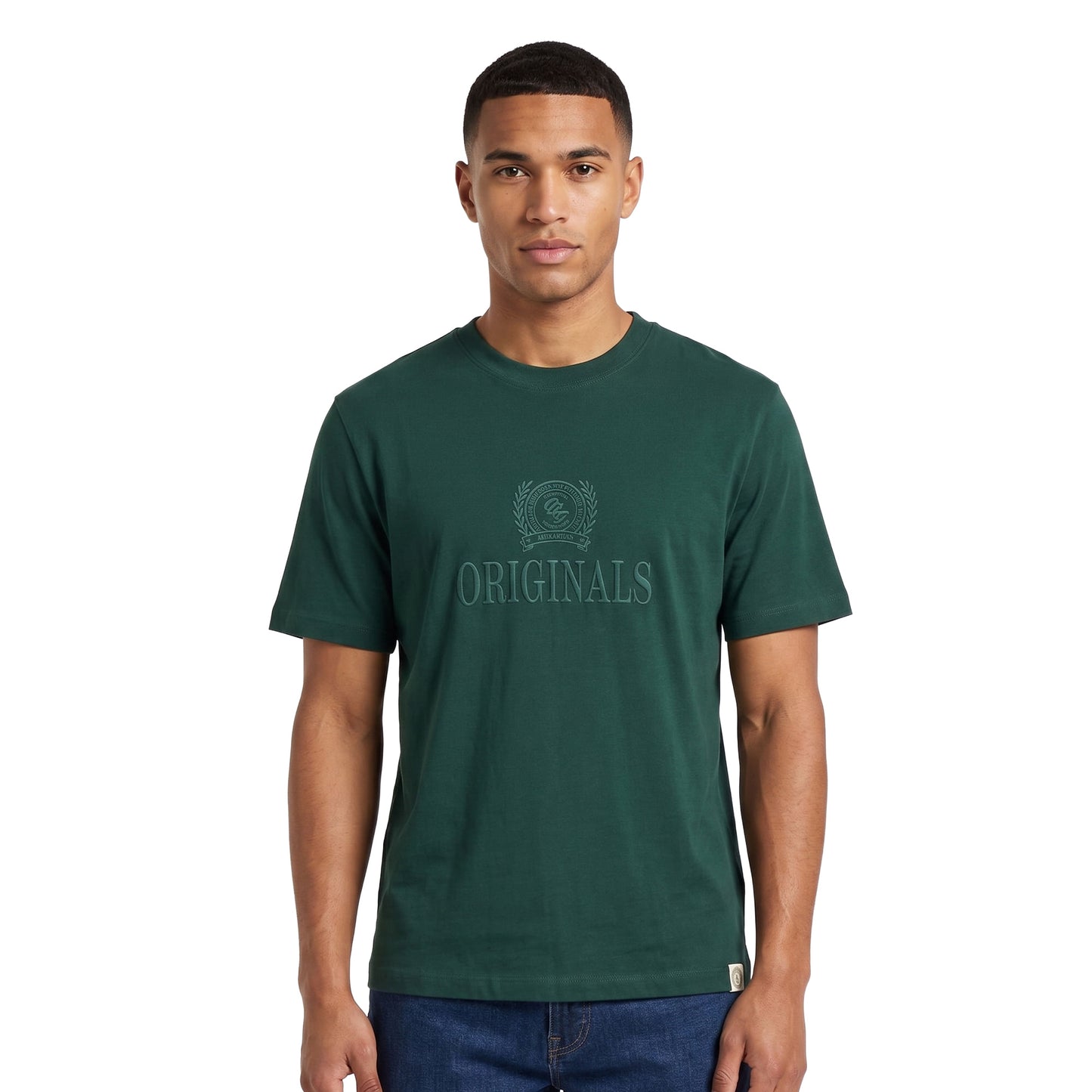 Jack & Jones Frederiksberg Monogram SS Tee Pine Grove - 12299800PG