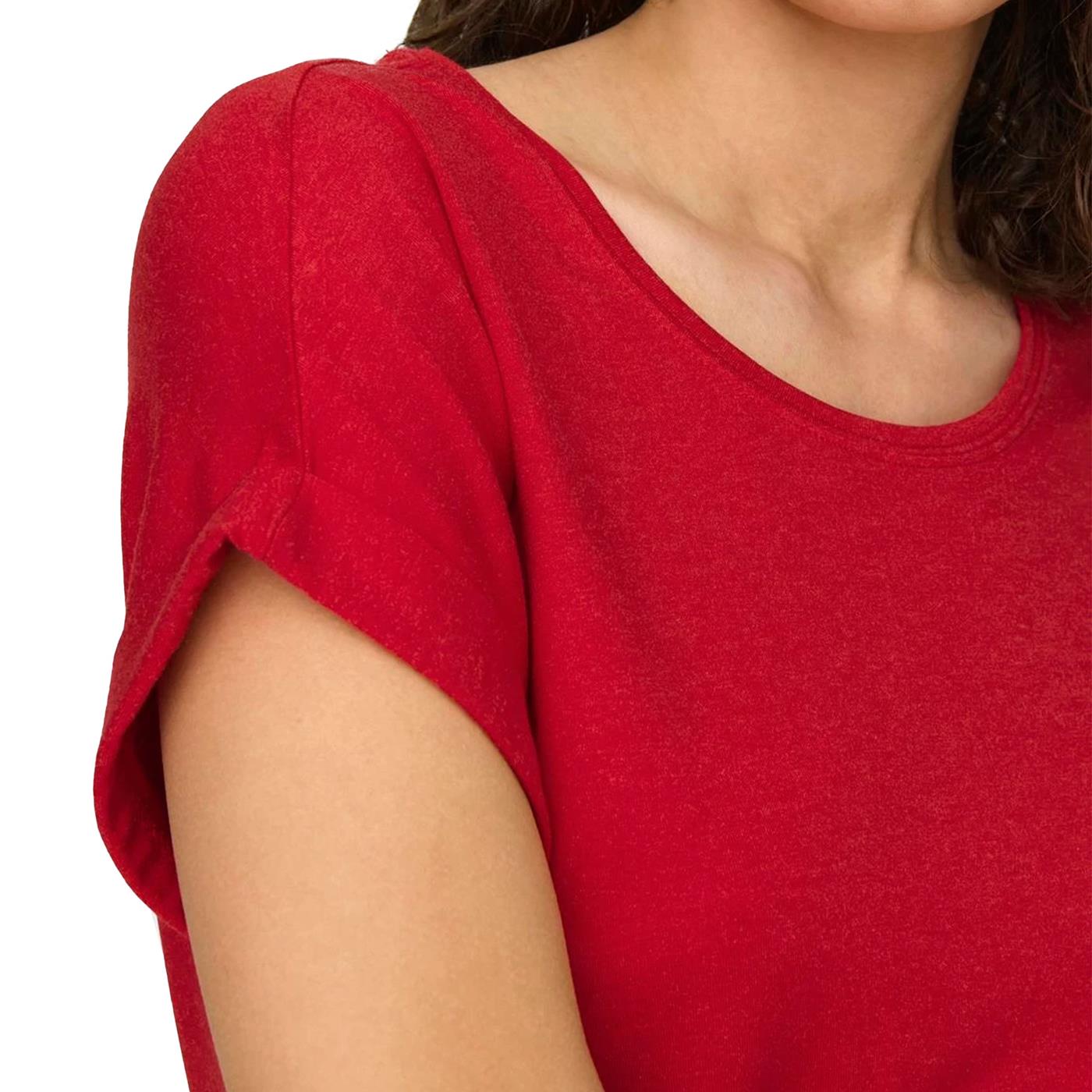 Only Moster S/S O-Neck Top Lychee - 15106662L