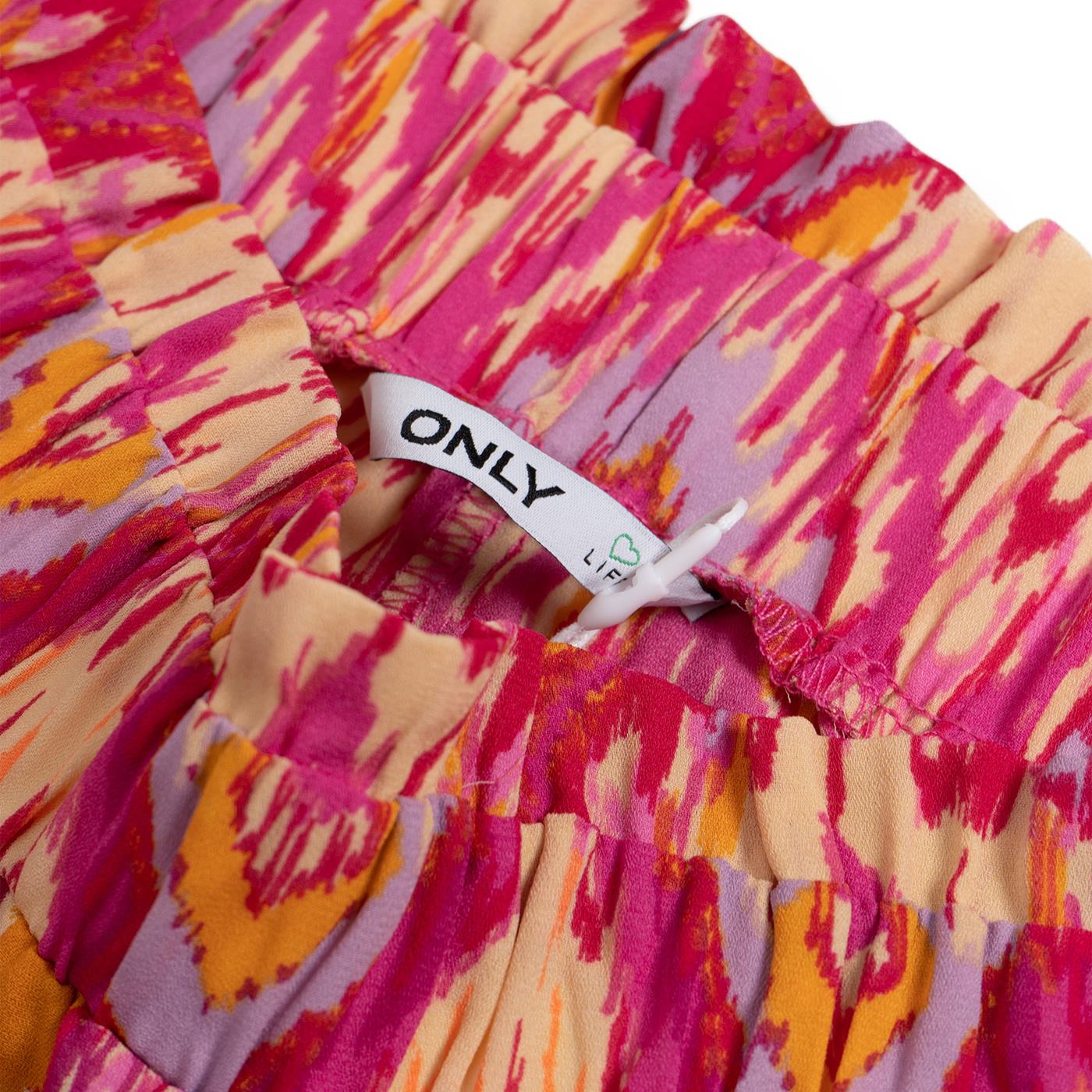 Only Alma Life Poly HW Shorts AOP Raspberry Rose - 15222550RR