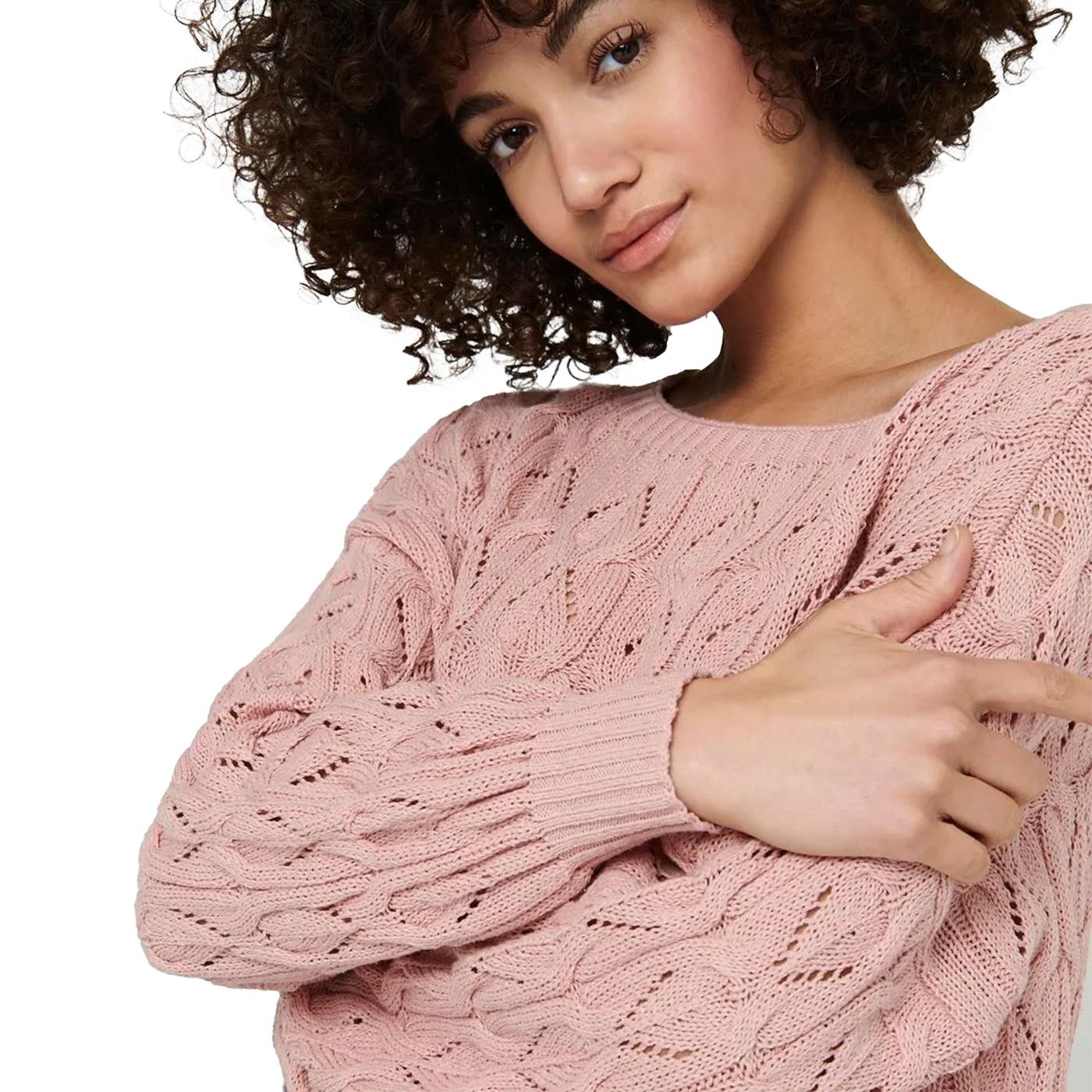 Only Brynn Life Structure L/S Pullover Knit Adobe Rose - 15222853AR
