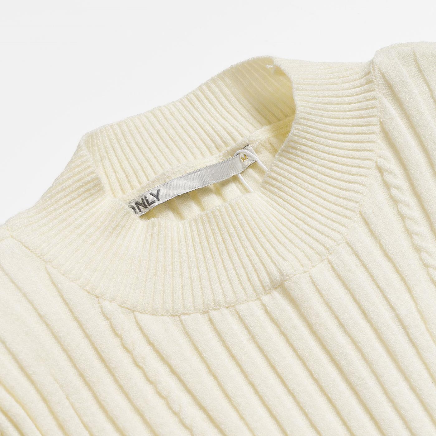 Only Lorena Power Shoulder Pullover Knit Tofu - 15239697T