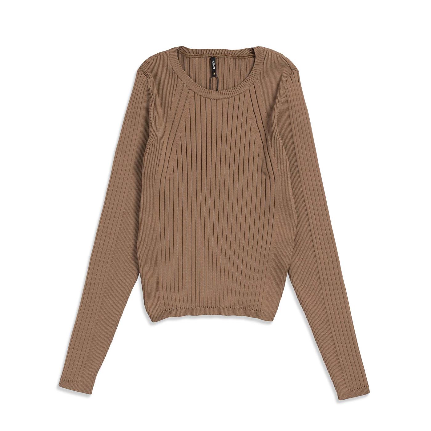 Only Linea L/S Pullover CC Knit Walnut - 15245127W