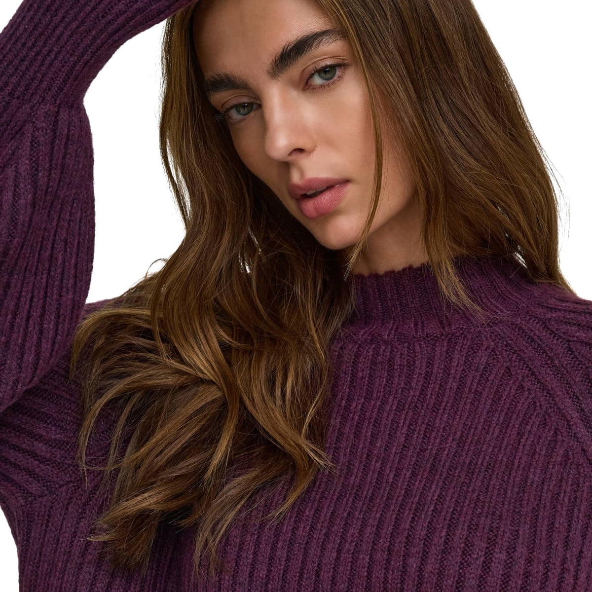 Only Kalibu L/S Pullover Knit Mauve Wine - 15248289MW