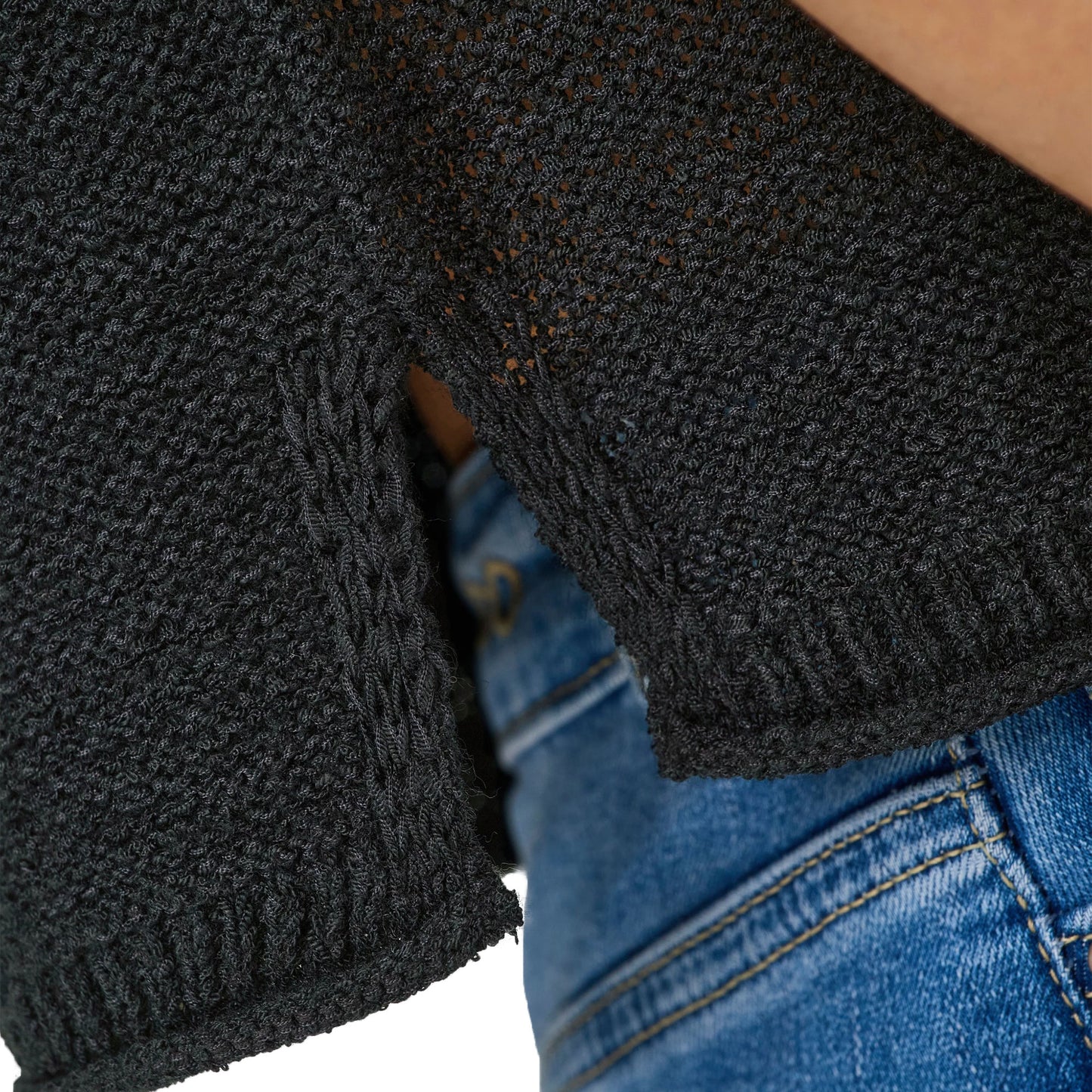 Only Sunny S/S Pullover Knit Black - 15254282B