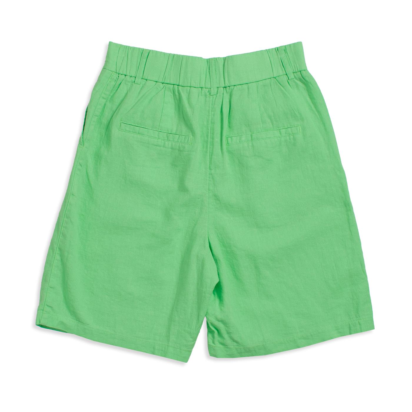 Only Caro HW Long Linen Blend Shorts Summer Green - 15256260SG