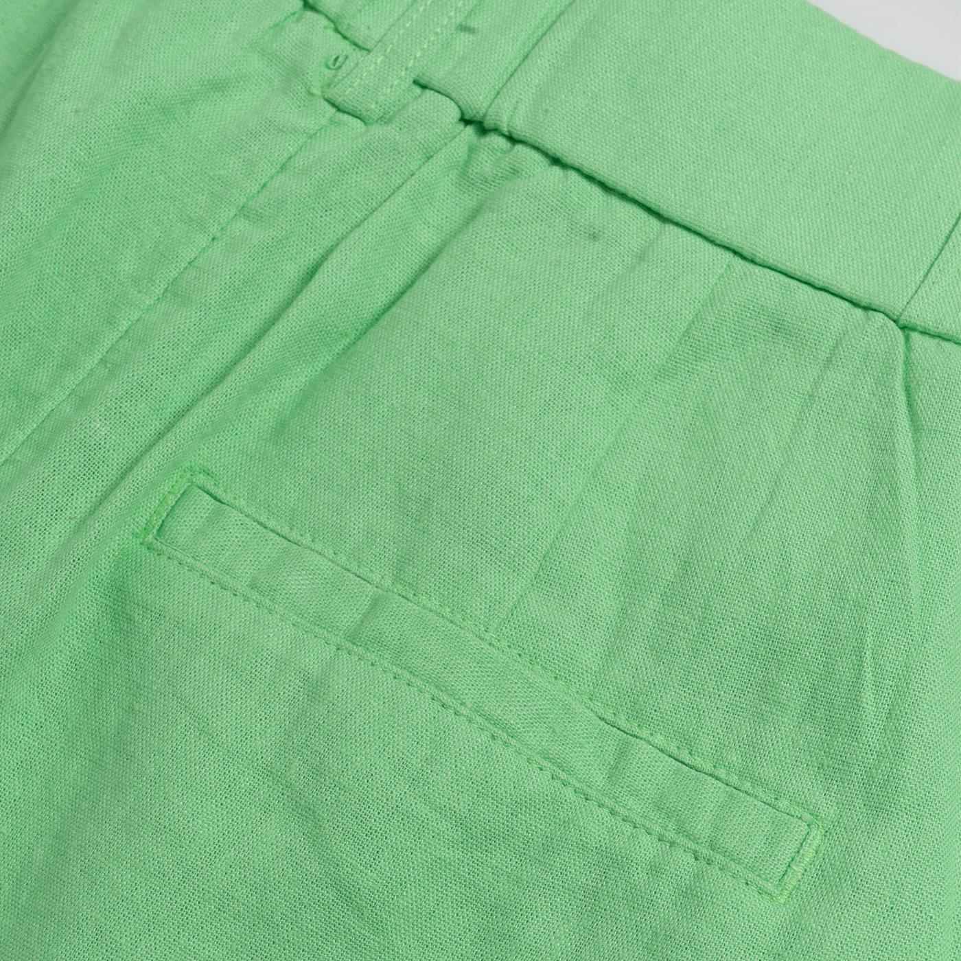 Only Caro HW Long Linen Blend Shorts Summer Green - 15256260SG