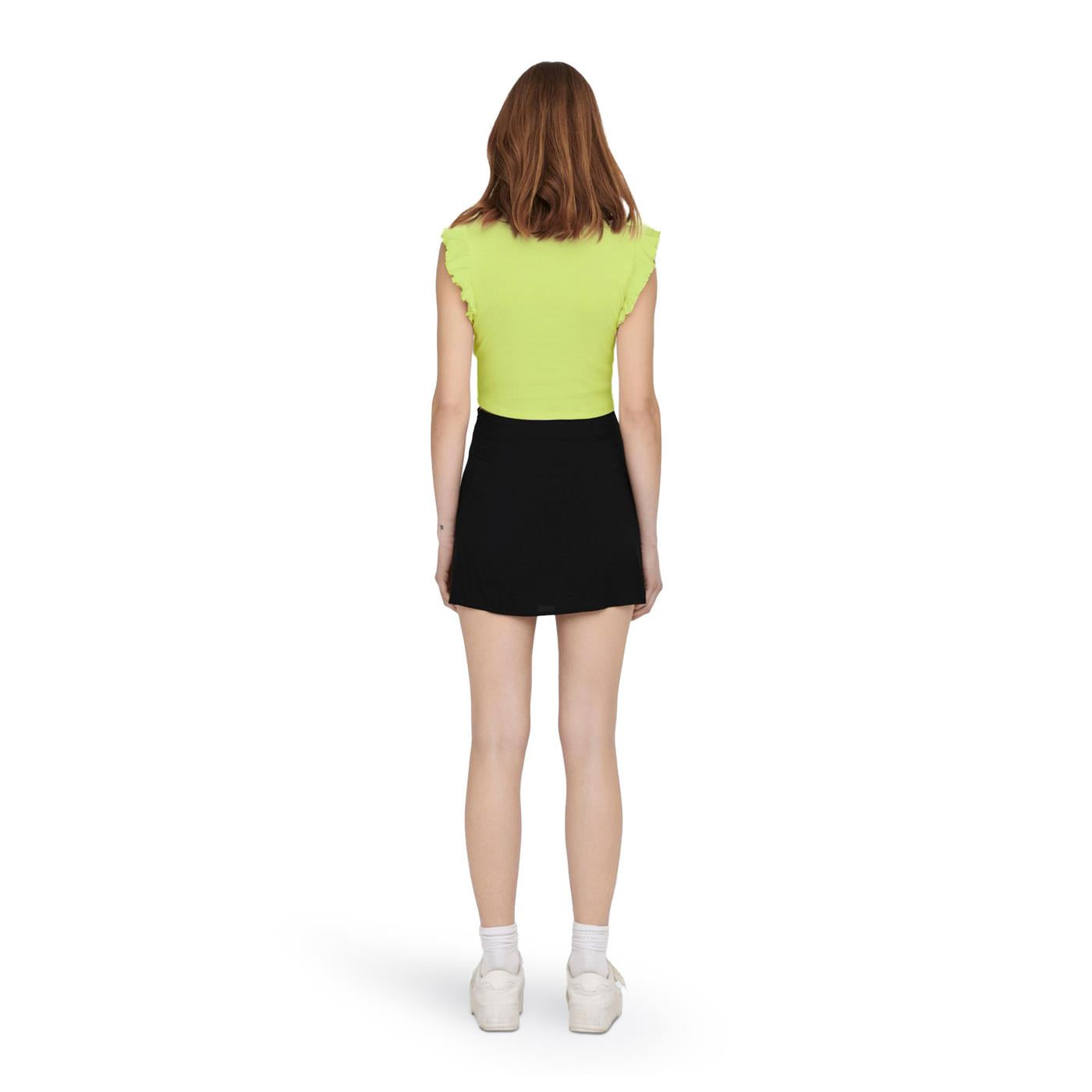 Only Laila Life S/L Ruching Top Sunny Lime - 15257542SL