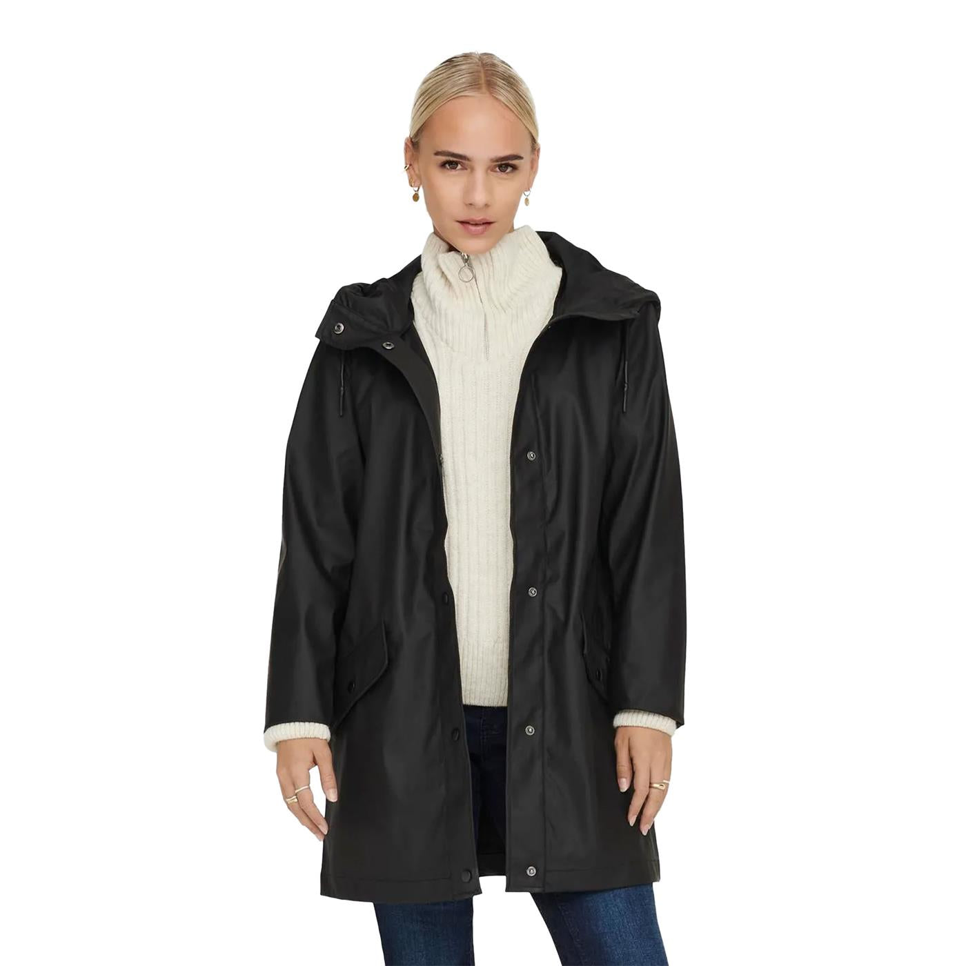 Only Elisa Raincoat Black - 15261734B