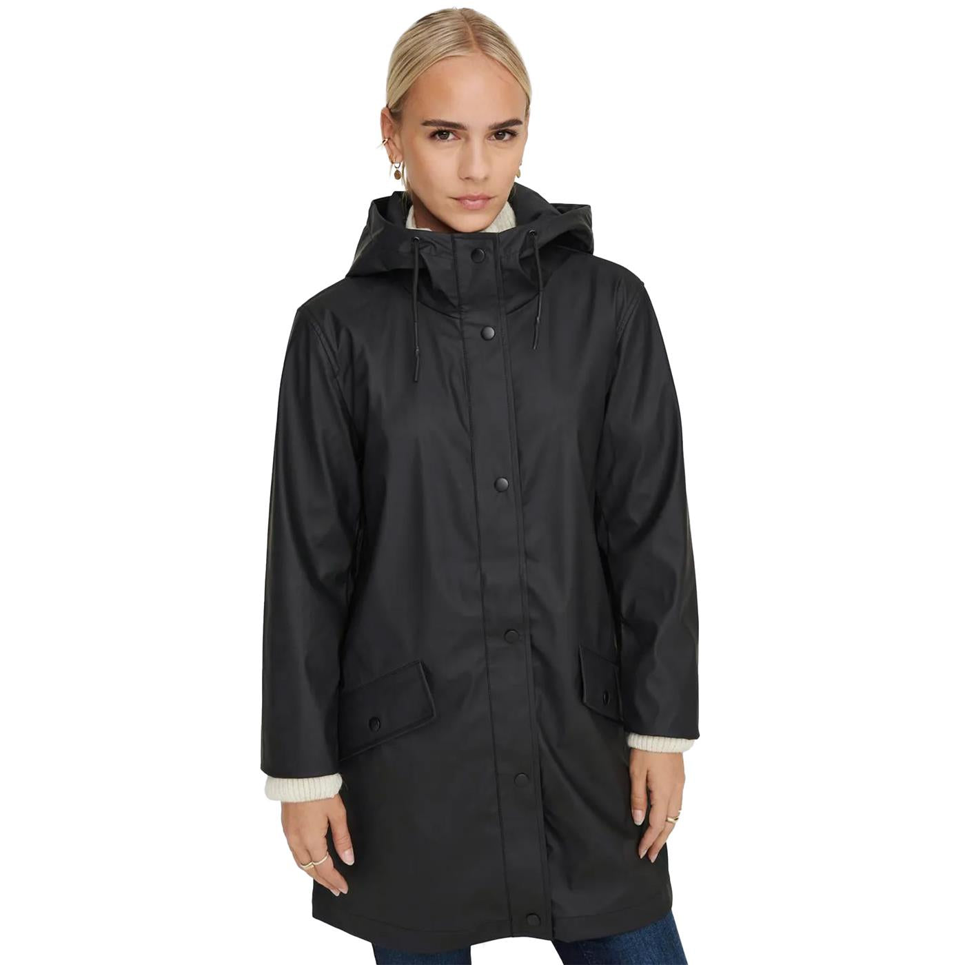 Only Elisa Raincoat Black - 15261734B