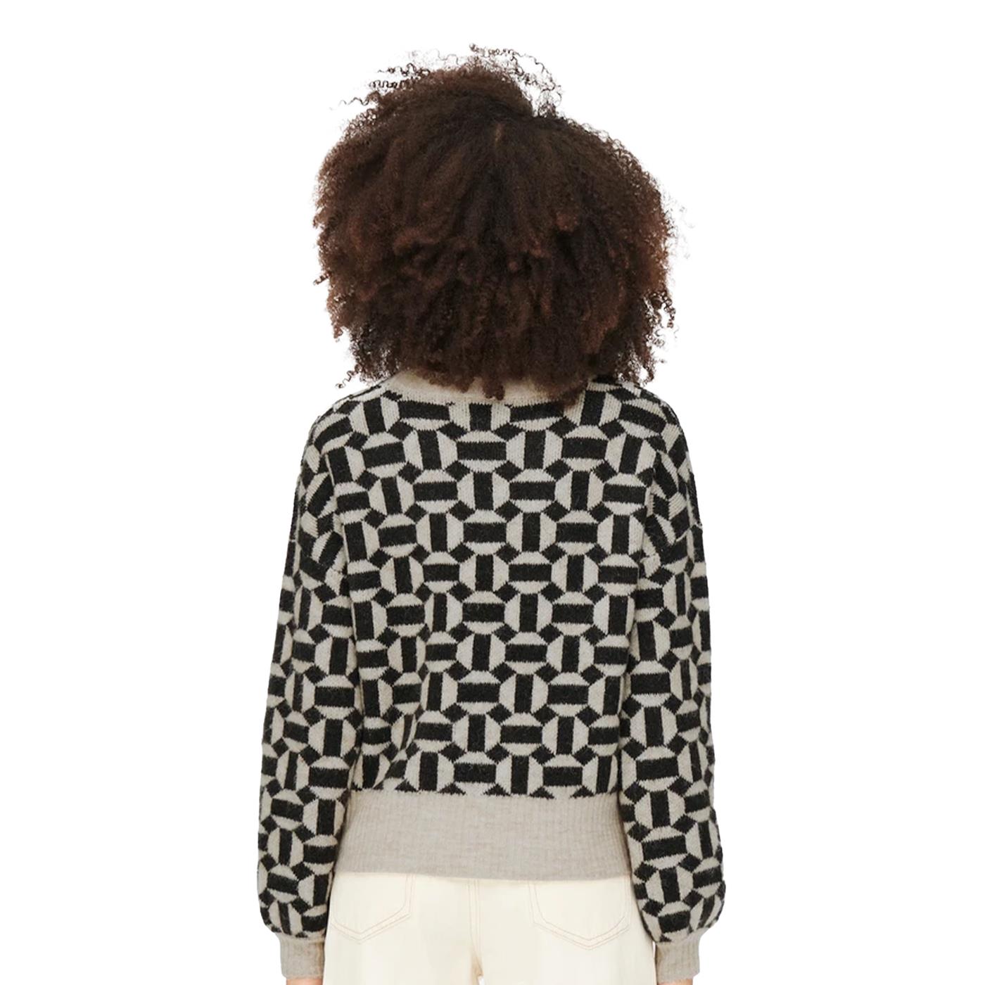 Only Geo Life L/S Pullover Knit Oatmeal - 15268015O