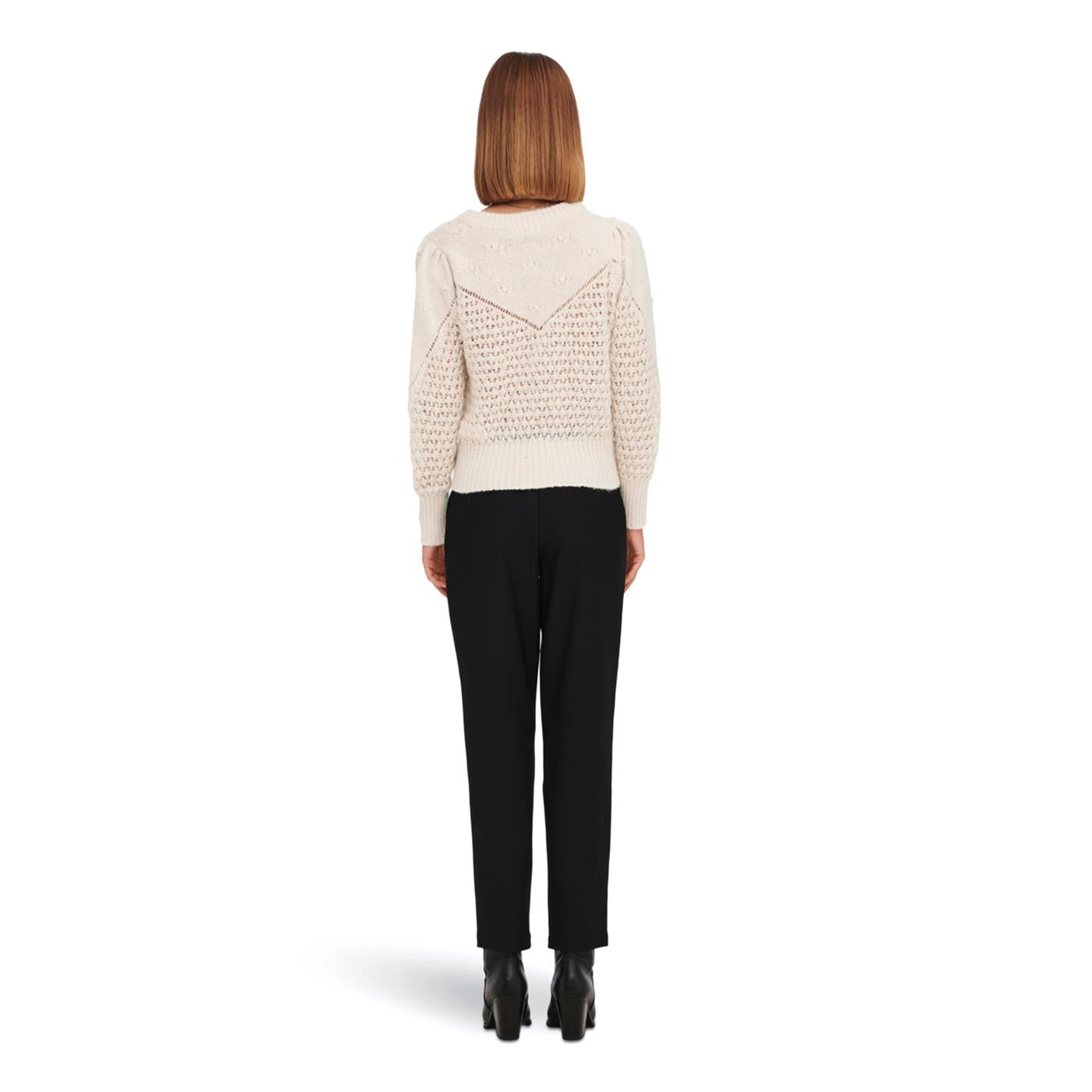 JDY Sigrid Life L/S Yoke Structure PO Knit Cement - 15271577C
