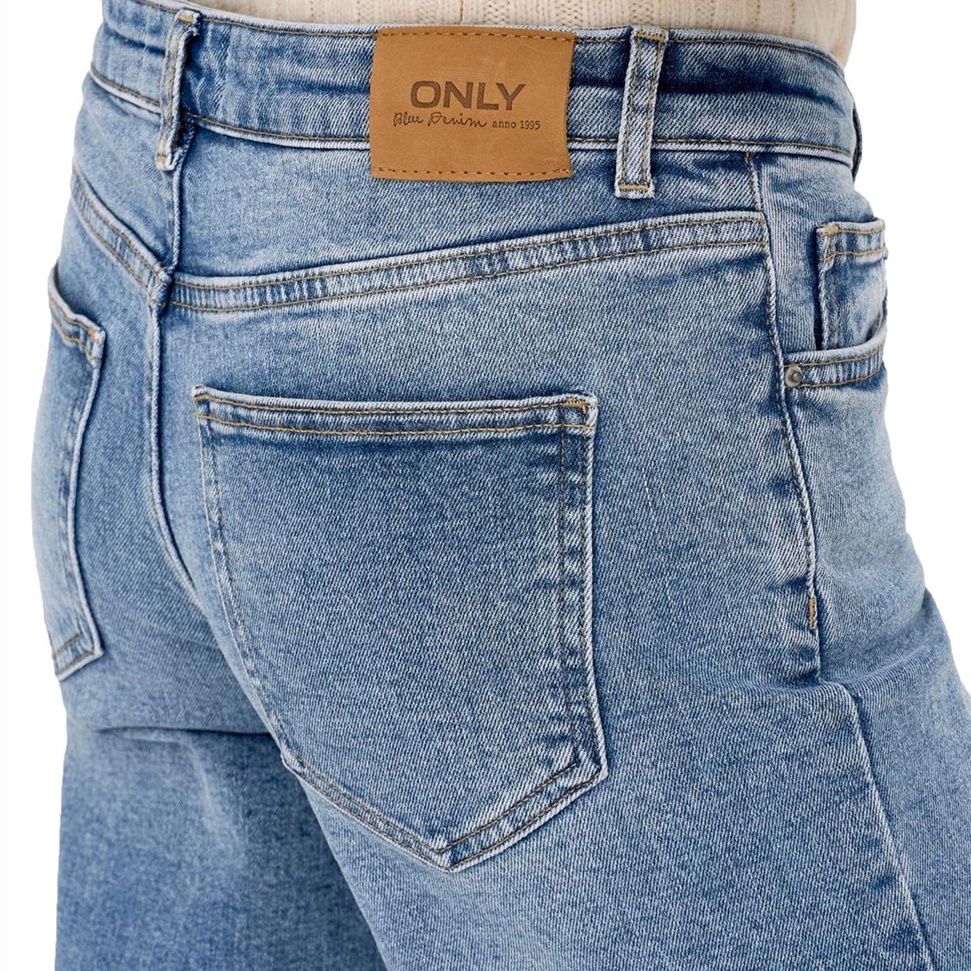 Only Juicy LW Wide Leg Dnm REA365 Medium Blue Denim - 15280466MBD
