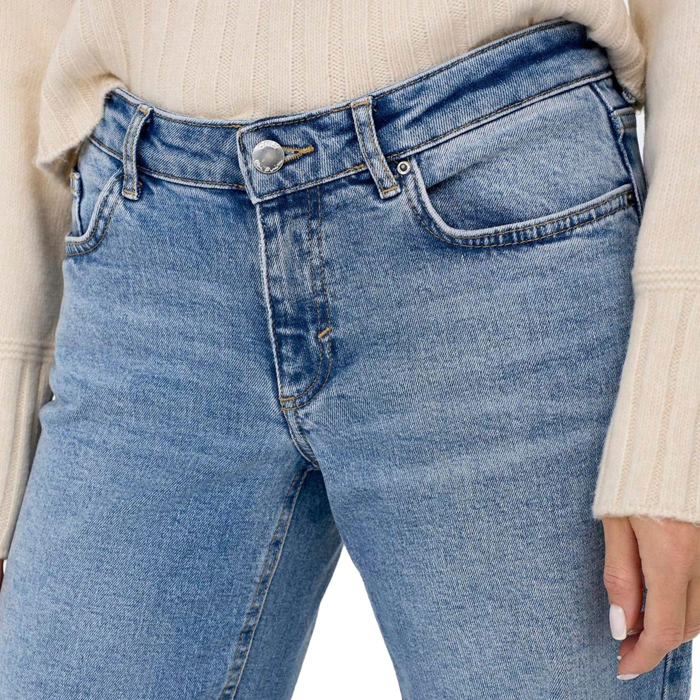 Only Juicy LW Wide Leg Dnm REA365 Medium Blue Denim - 15280466MBD