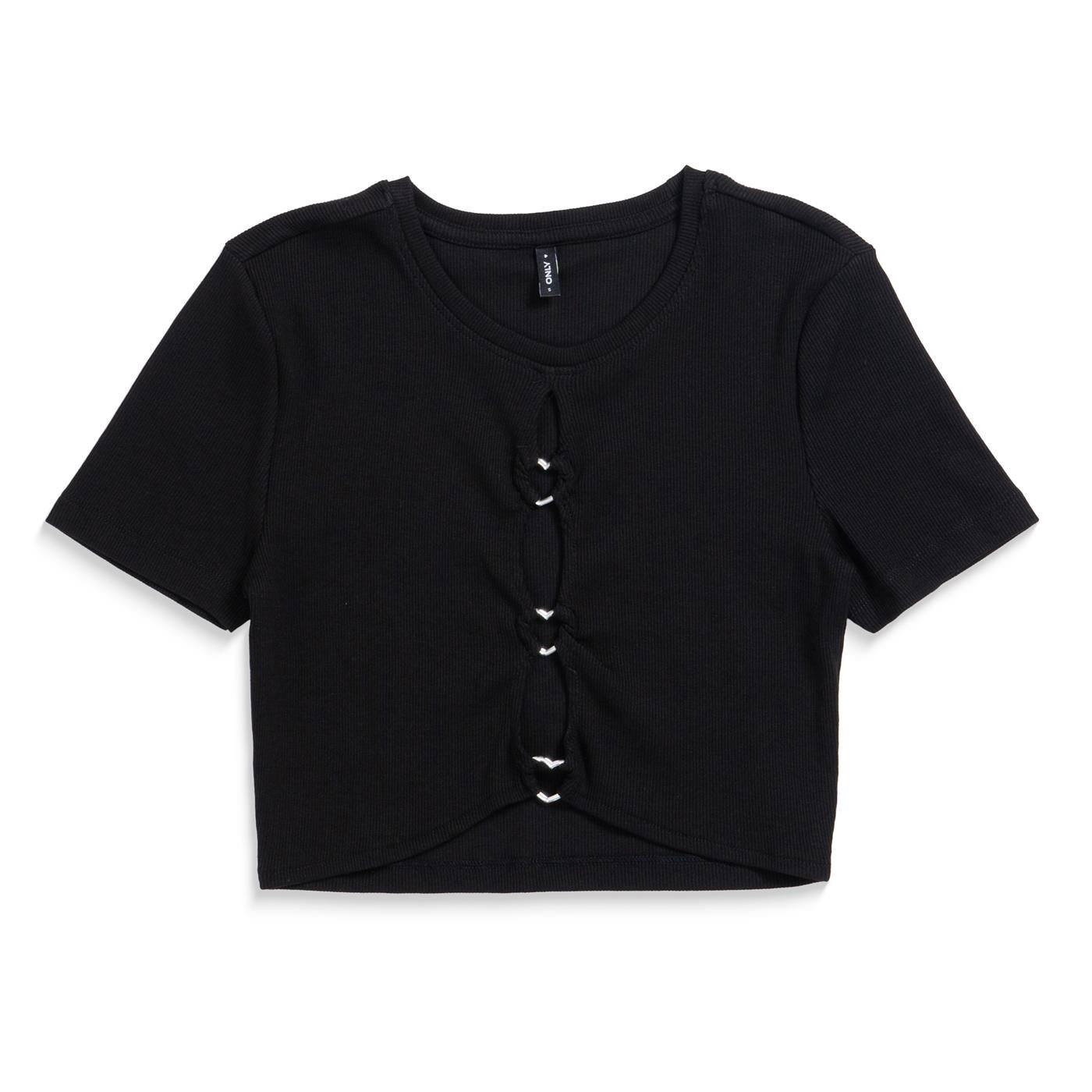 Only Freja Life S/S Trim Top Black - 15289556B