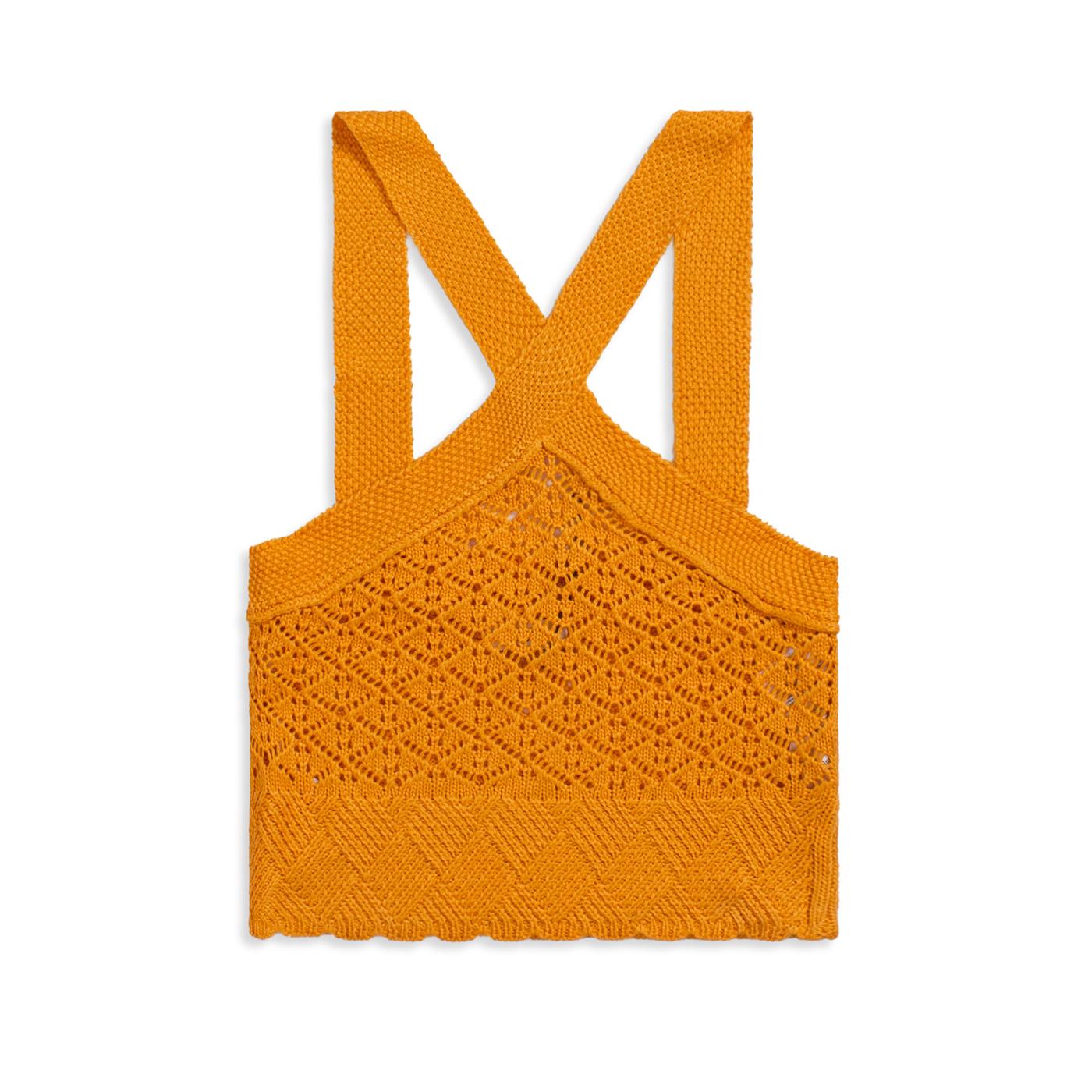 JDY Sun S/L Halterneck Top Knit Butterscotch - 15291815B