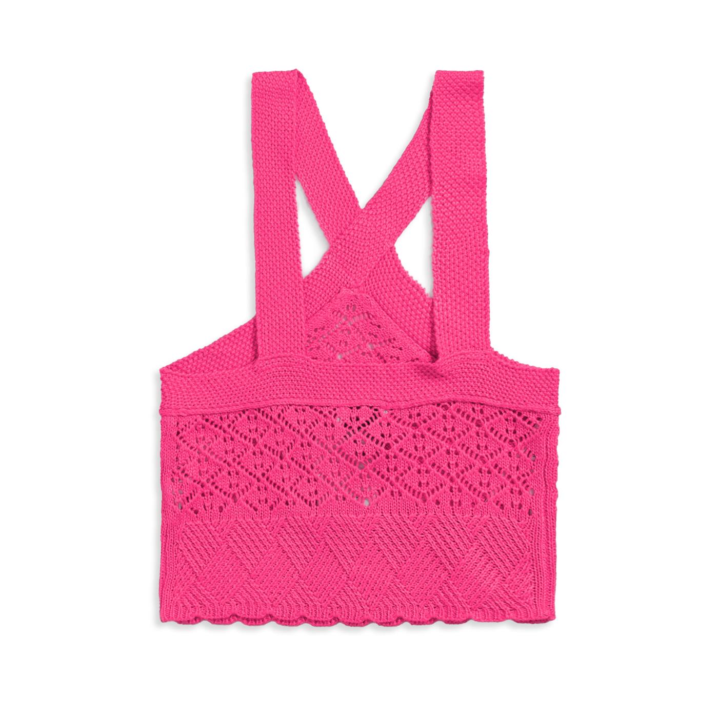 JDY Sun S/L Halterneck Top Knit Carmine Rose - 15291815CR
