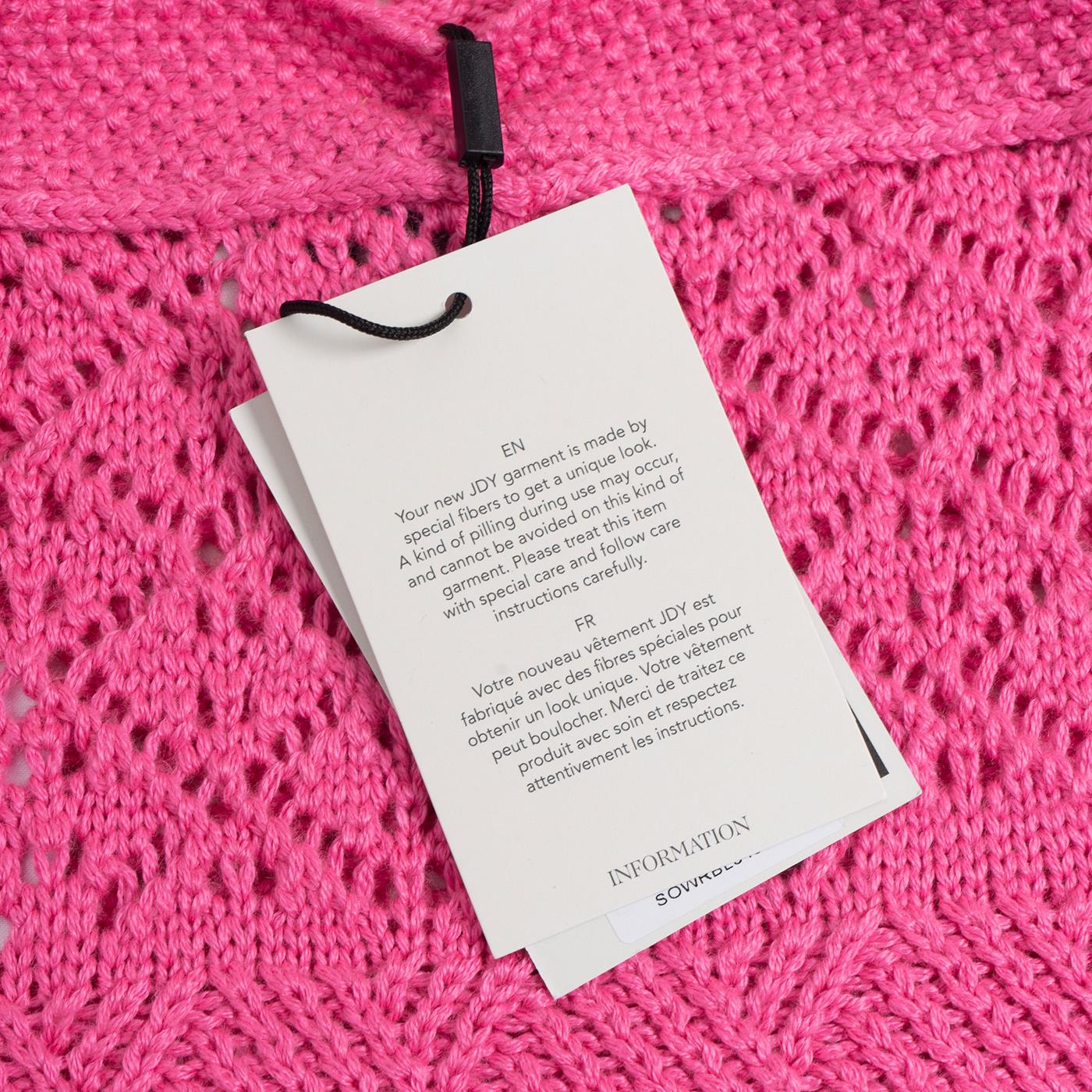 JDY Sun S/L Halterneck Top Knit Carmine Rose - 15291815CR