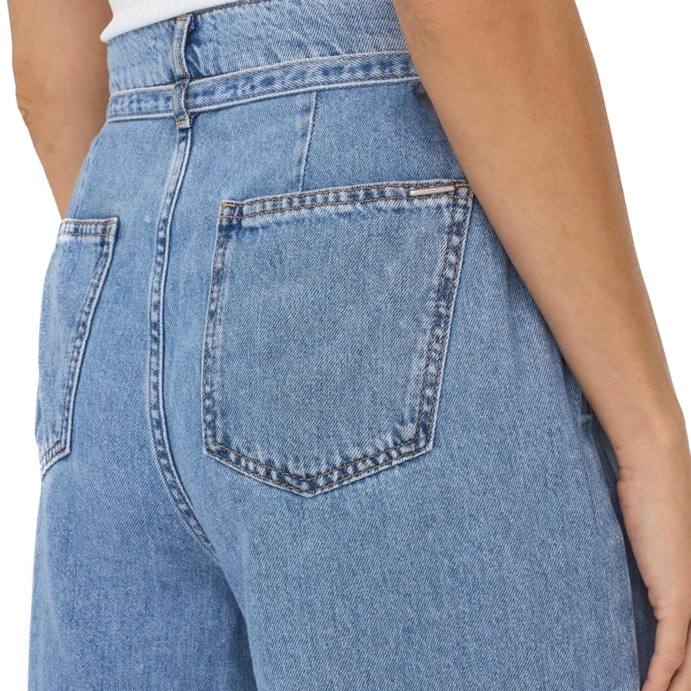 Only Emma HW Loose Wide Belt Dnm Medium Blue Denim - 15297074MBD