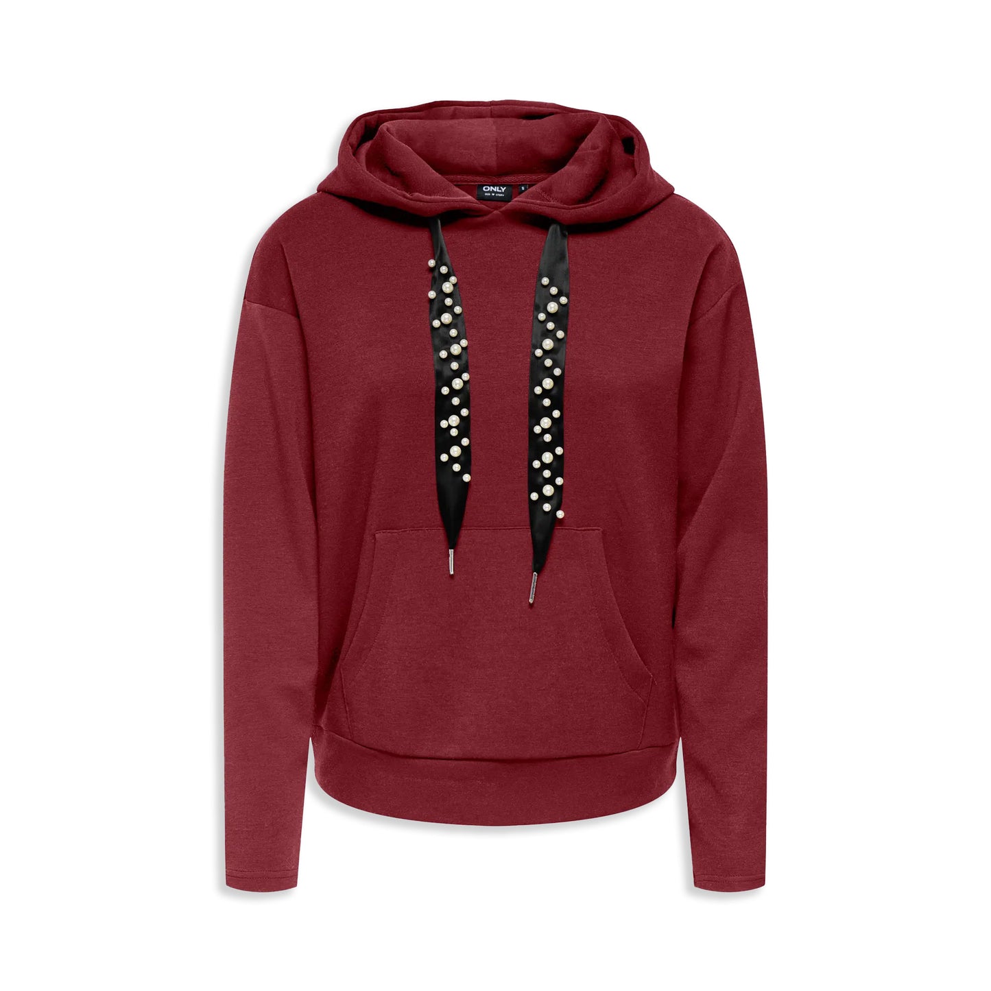 Only Fancy L/S Hood String Swt Cabernet - 15303838C