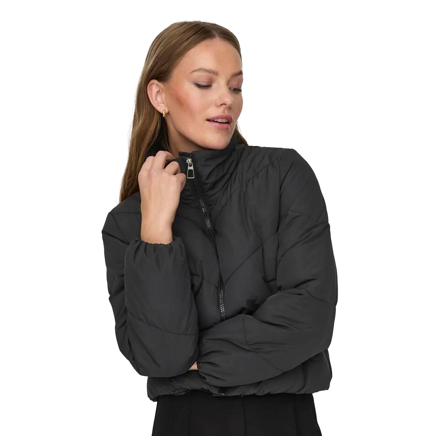 Only Maggi Life Solid Puffer Black