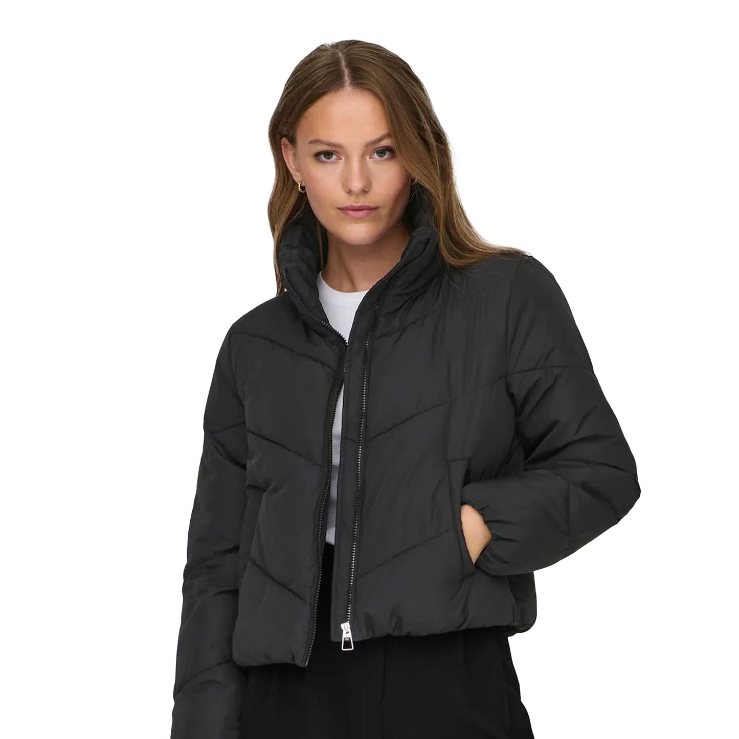 Only Maggi Life Solid Puffer Black