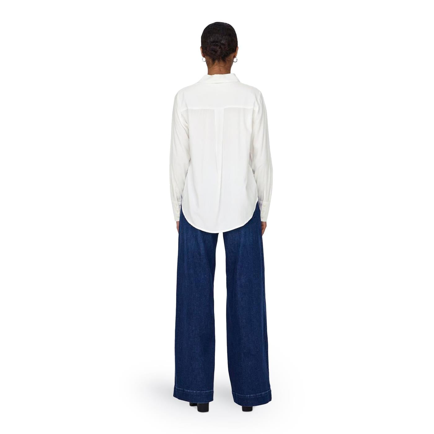 Only Berit Life L/S Shirt Snow White - 15320243SW