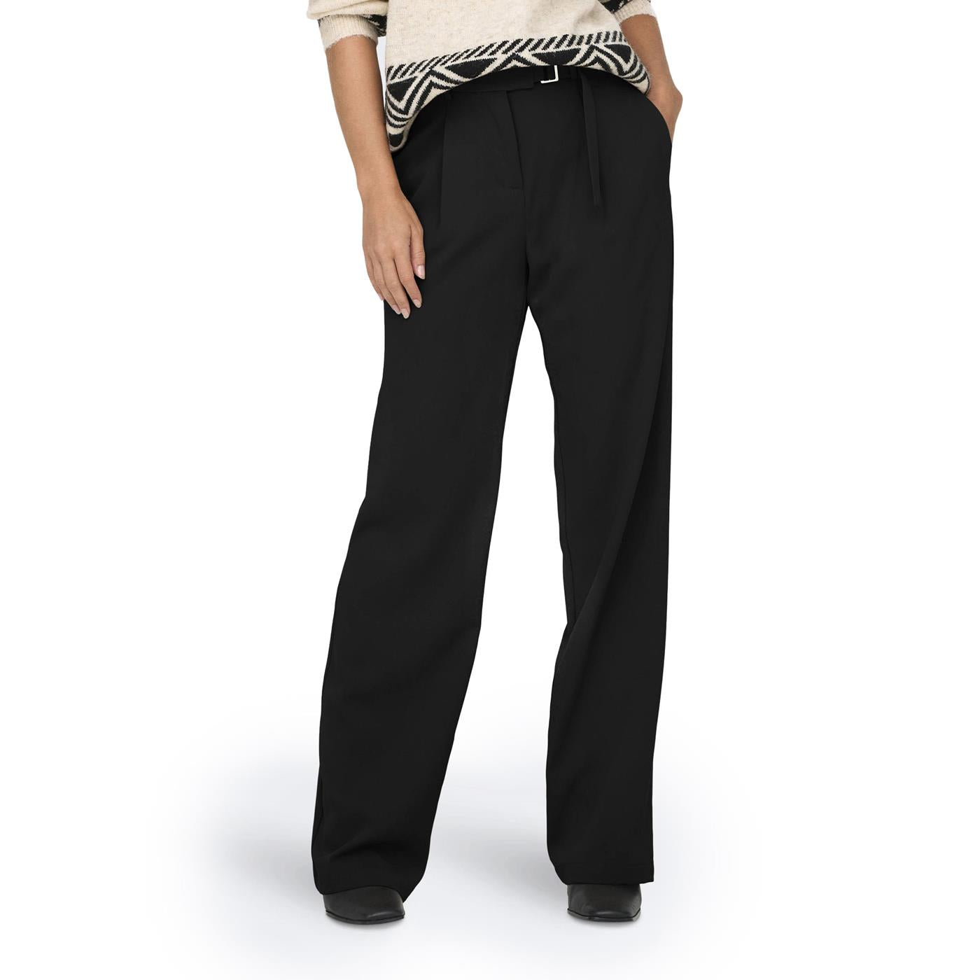 Only Rebecca HW Belt Wide Pant Black - 15327988B