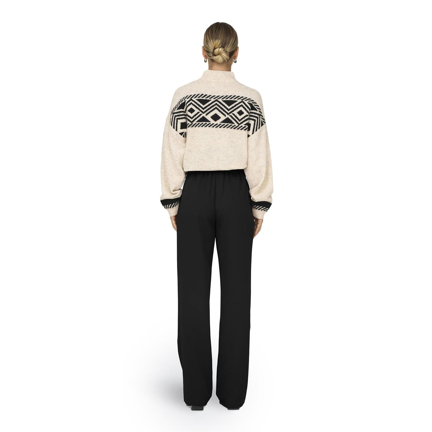 Only Rebecca HW Belt Wide Pant Black - 15327988B