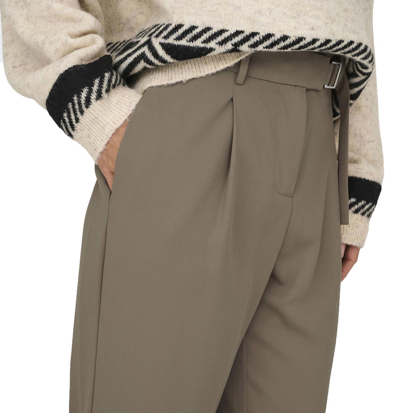 Only Rebecca HW Belt Wide Pant Fossil - 15327988F